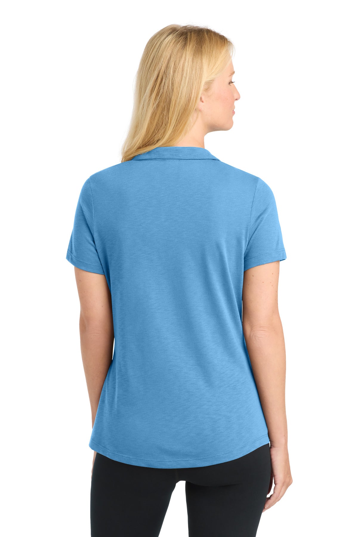 Sport-Tek Women's PosiCharge Strive Polo. LST530 - Carolina Blue - back
