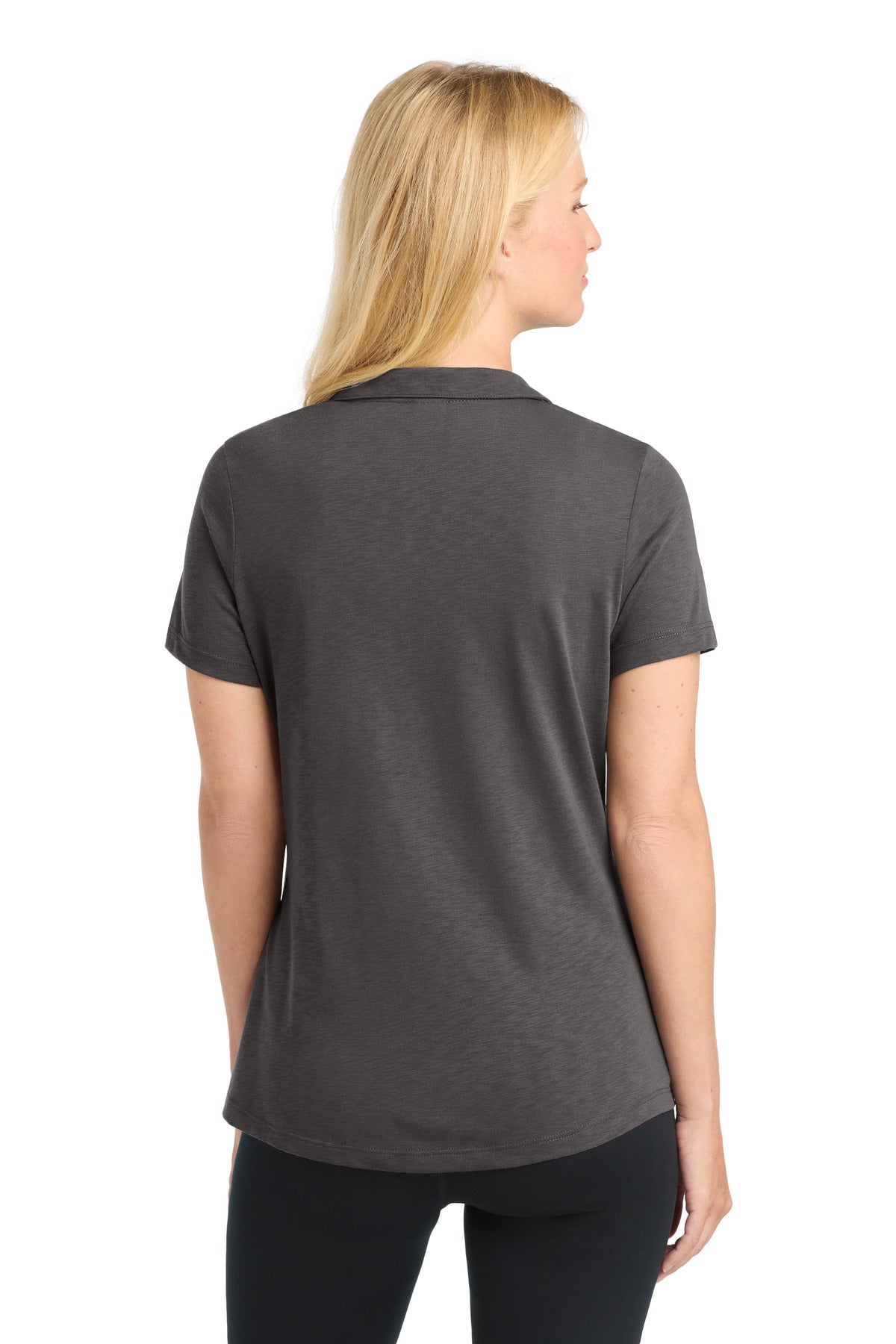 Sport-Tek Women's PosiCharge Strive Polo. LST530 - Graphite - back