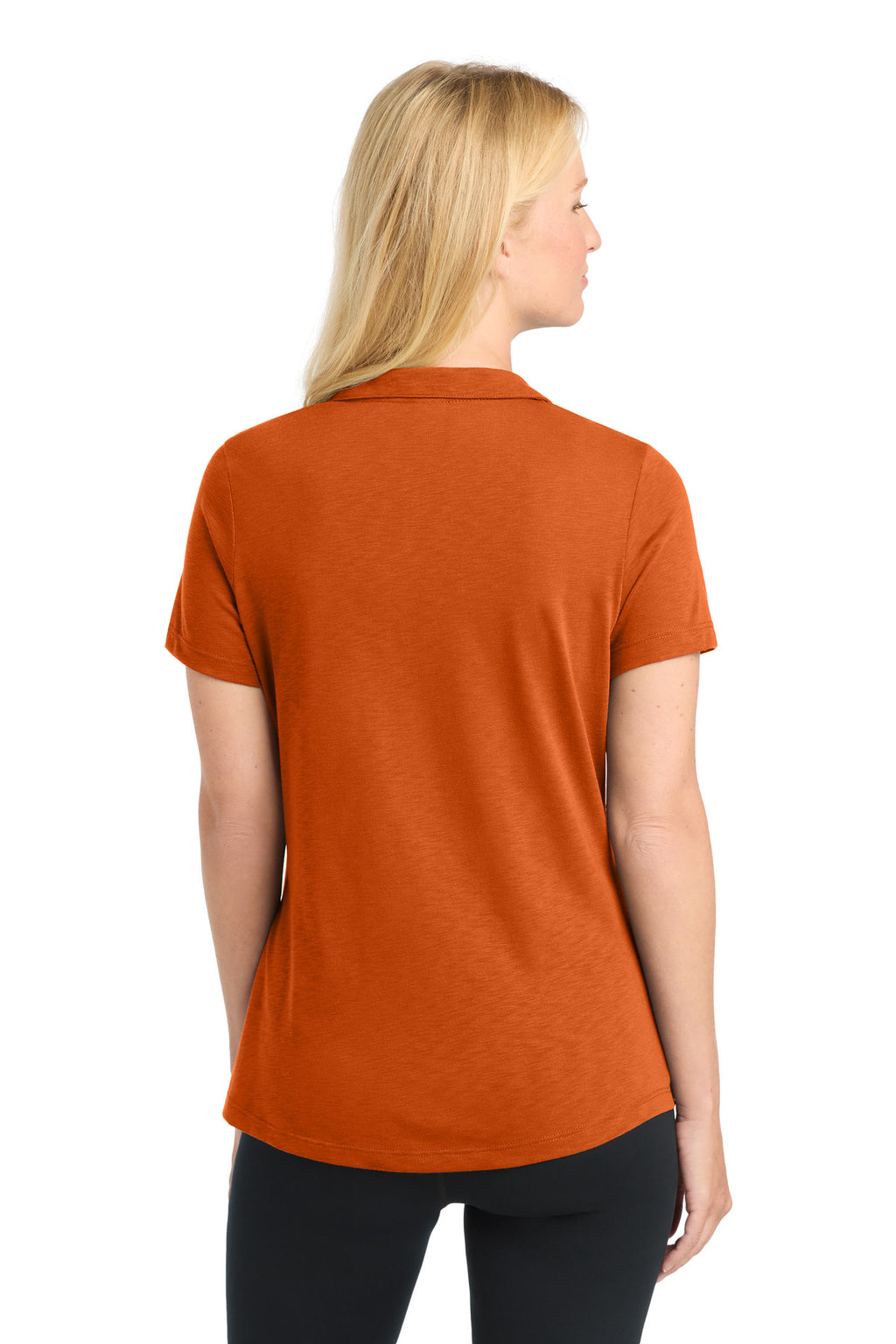 Sport-Tek Women's PosiCharge Strive Polo. LST530 - Texas Orange - back
