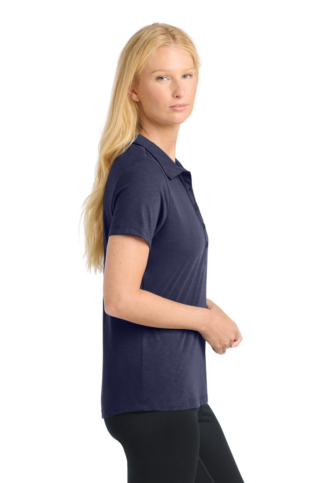 Sport-Tek Women's PosiCharge Strive Polo. LST530 - True Navy - side