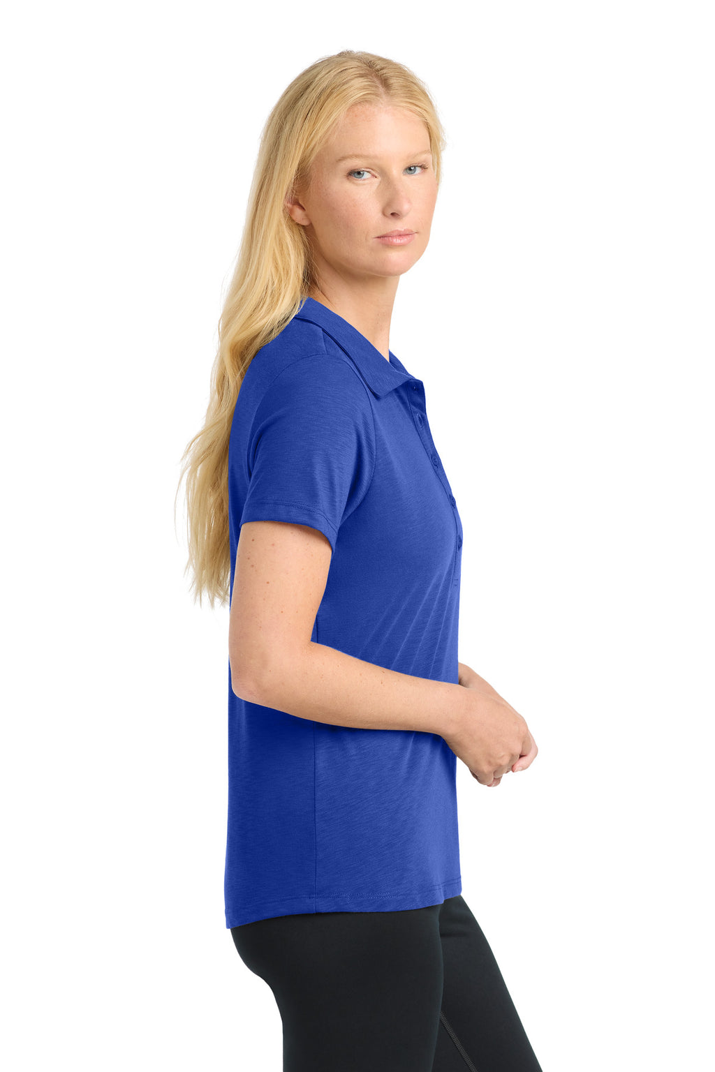 Sport-Tek Women's PosiCharge Strive Polo. LST530 - True Royal - side