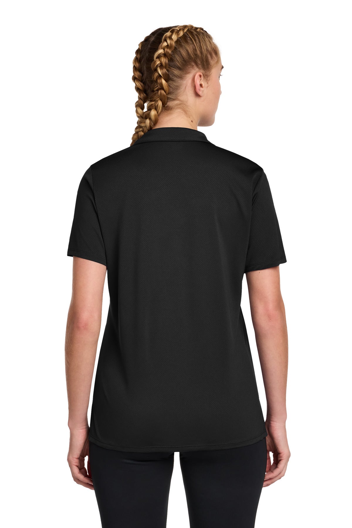Sport-Tek Women's Sideline Polo LST535 - Black - back