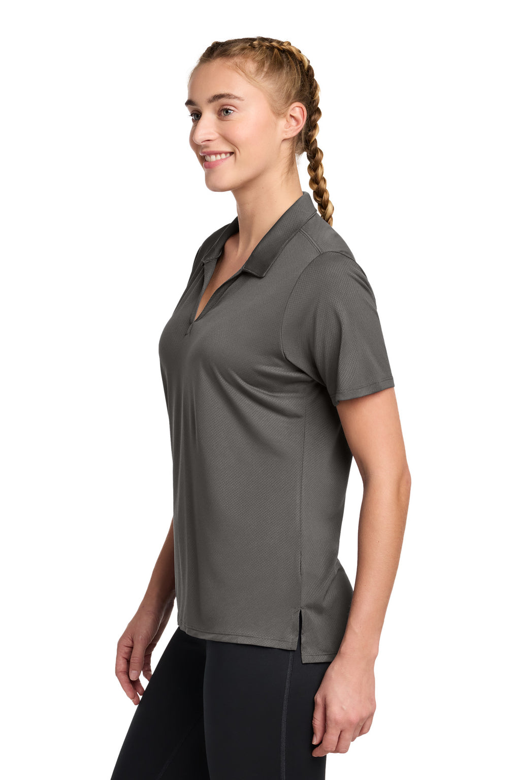 Sport-Tek Women's Sideline Polo LST535 - Graphite - side