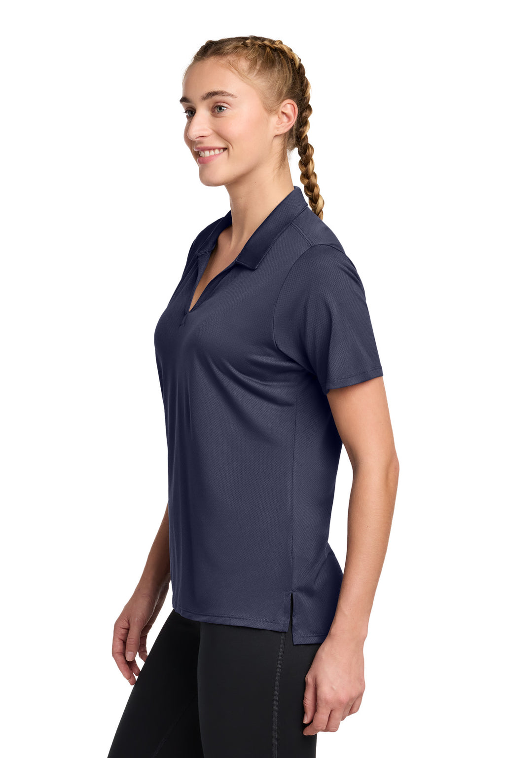 Sport-Tek Women's Sideline Polo LST535 - True Navy - side
