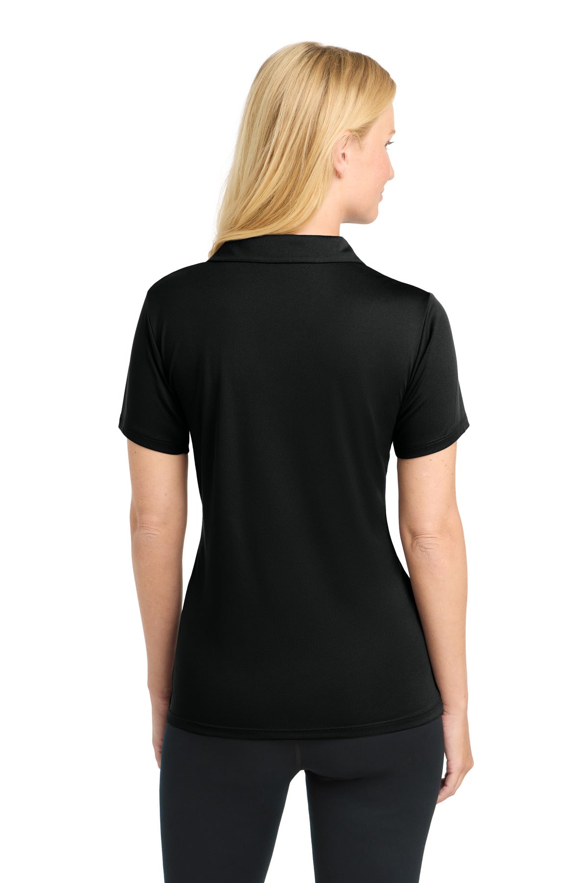 Sport-Tek Women's PosiCharge Competitor Polo. LST550 - Black - back