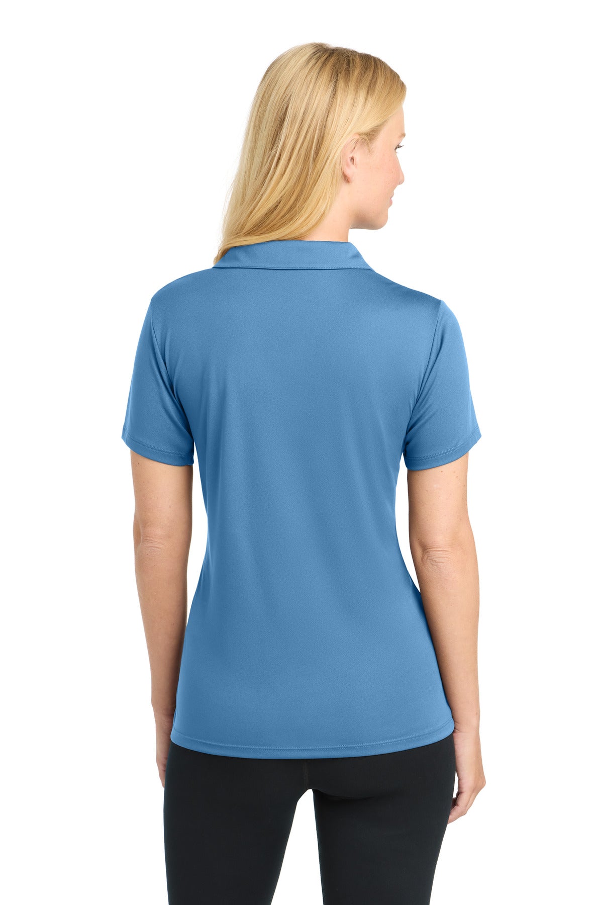 Sport-Tek Women's PosiCharge Competitor Polo. LST550 - Carolina Blue - back