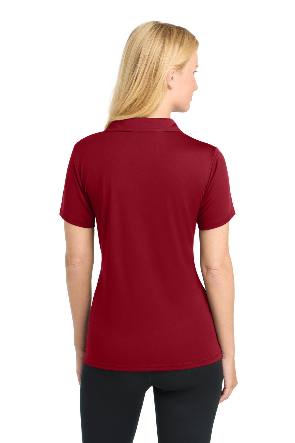 Sport-Tek Women's PosiCharge Competitor Polo. LST550 - Deep Red - back