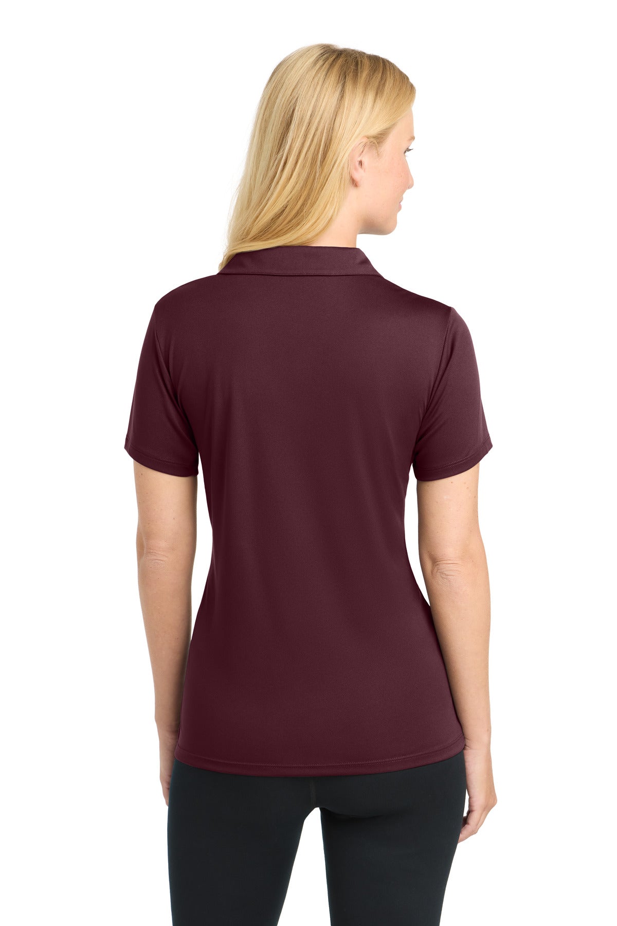 Sport-Tek Women's PosiCharge Competitor Polo. LST550 - Maroon - back