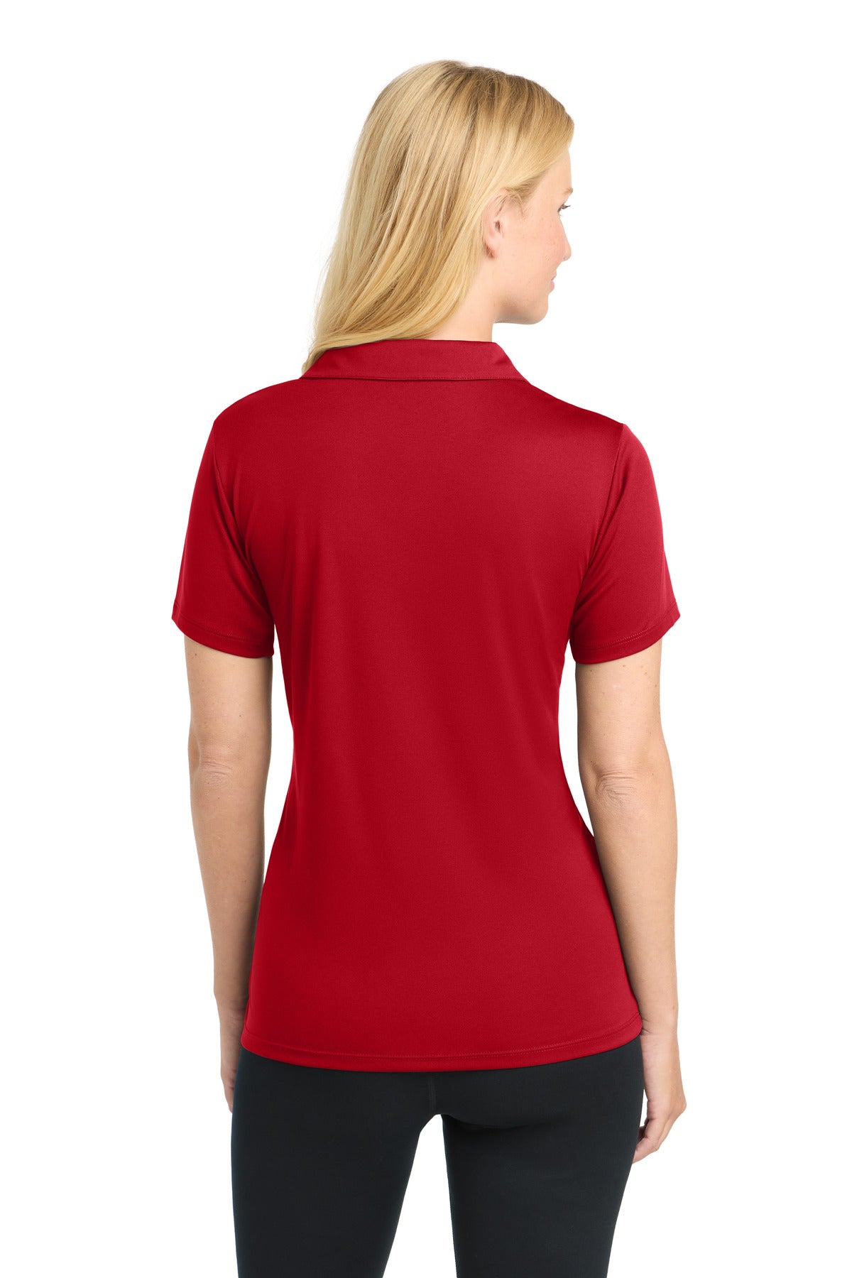 Sport-Tek Women's PosiCharge Competitor Polo. LST550 - True Red - back