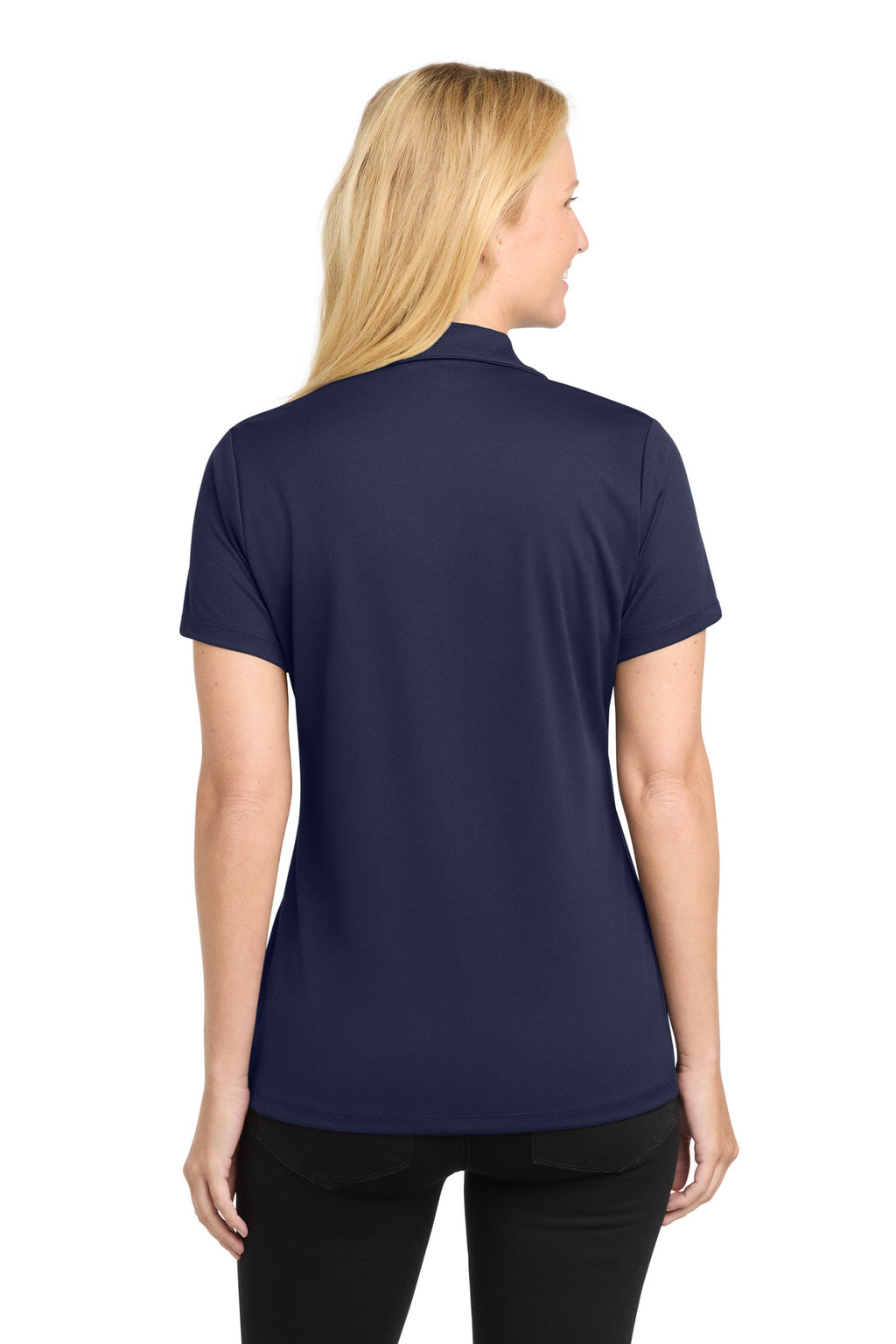 Sport-Tek Women's PosiCharge RacerMesh Polo. LST640 - True Navy - back