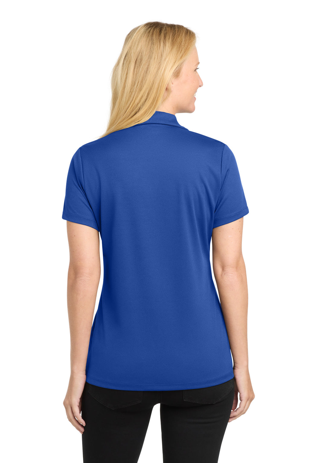 Sport-Tek Women's PosiCharge RacerMesh Polo. LST640 - True Royal - back