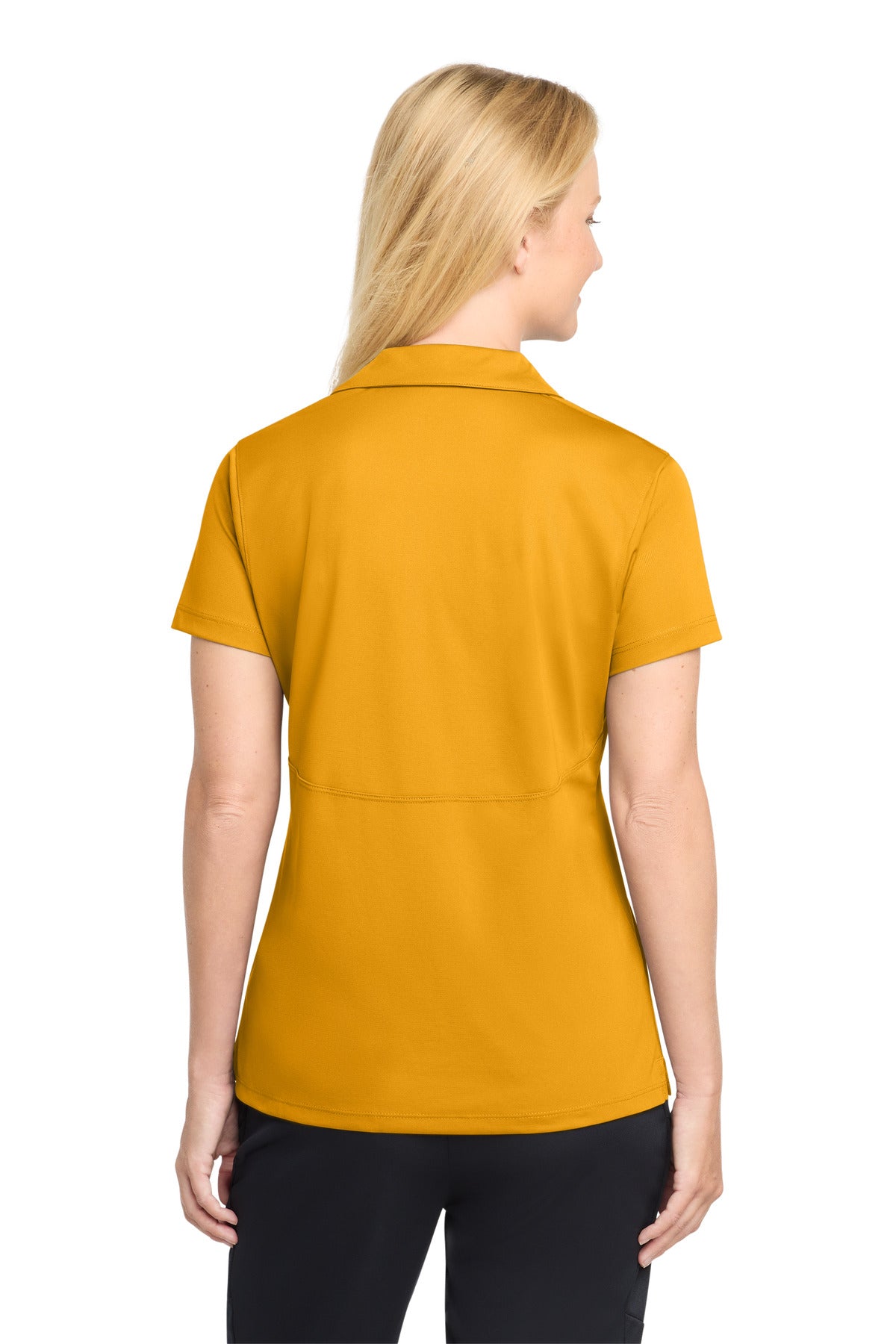 Sport-Tek Women's Micropique Sport-Wick Polo. LST650 - Gold - back
