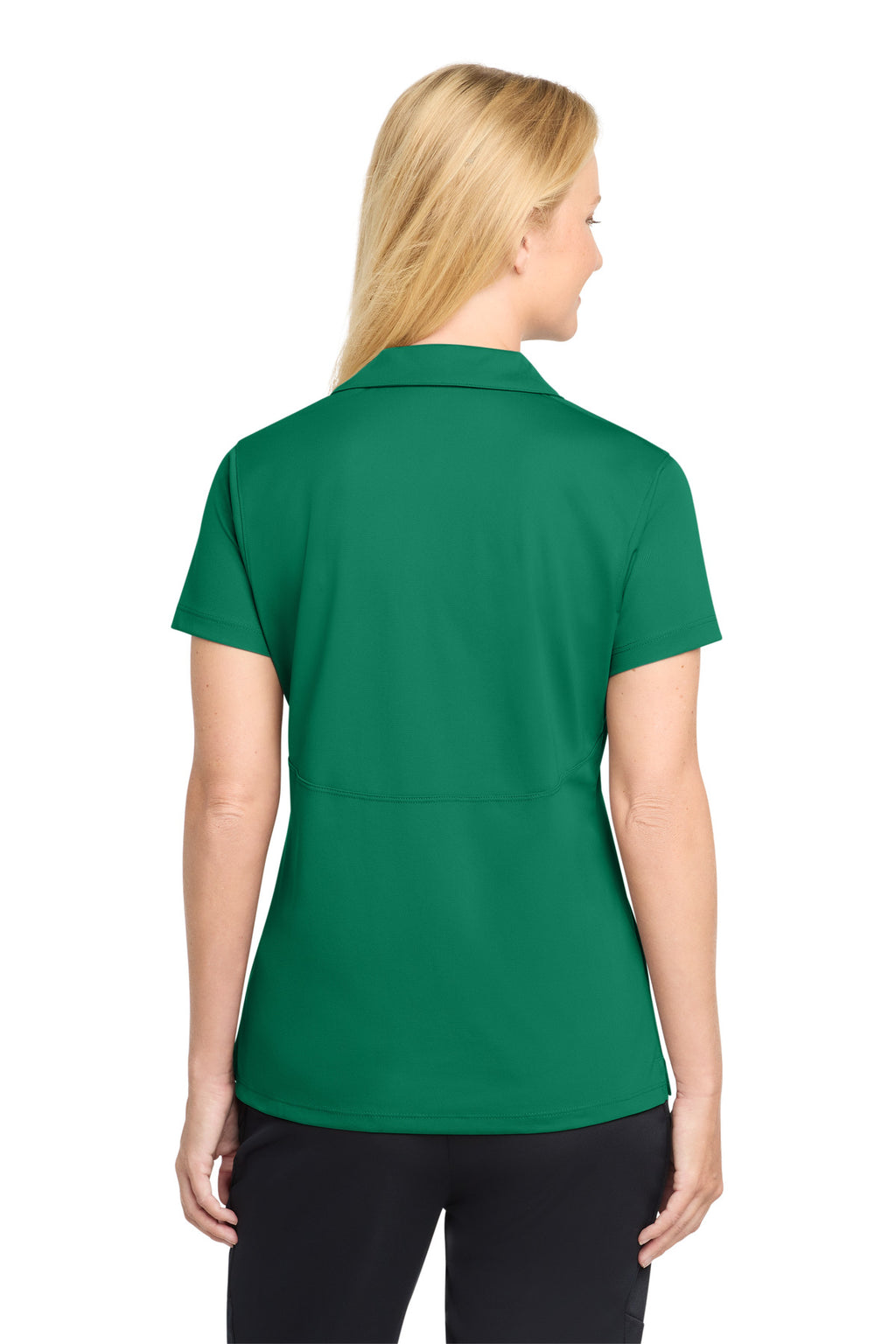 Sport-Tek Women's Micropique Sport-Wick Polo. LST650 - Kelly Green - back