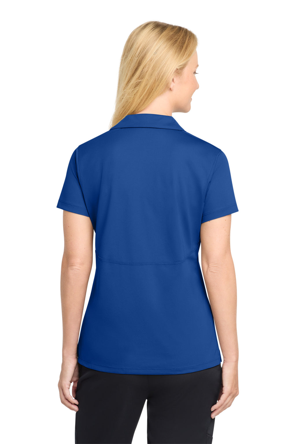 Sport-Tek Women's Micropique Sport-Wick Polo. LST650 - True Royal - back