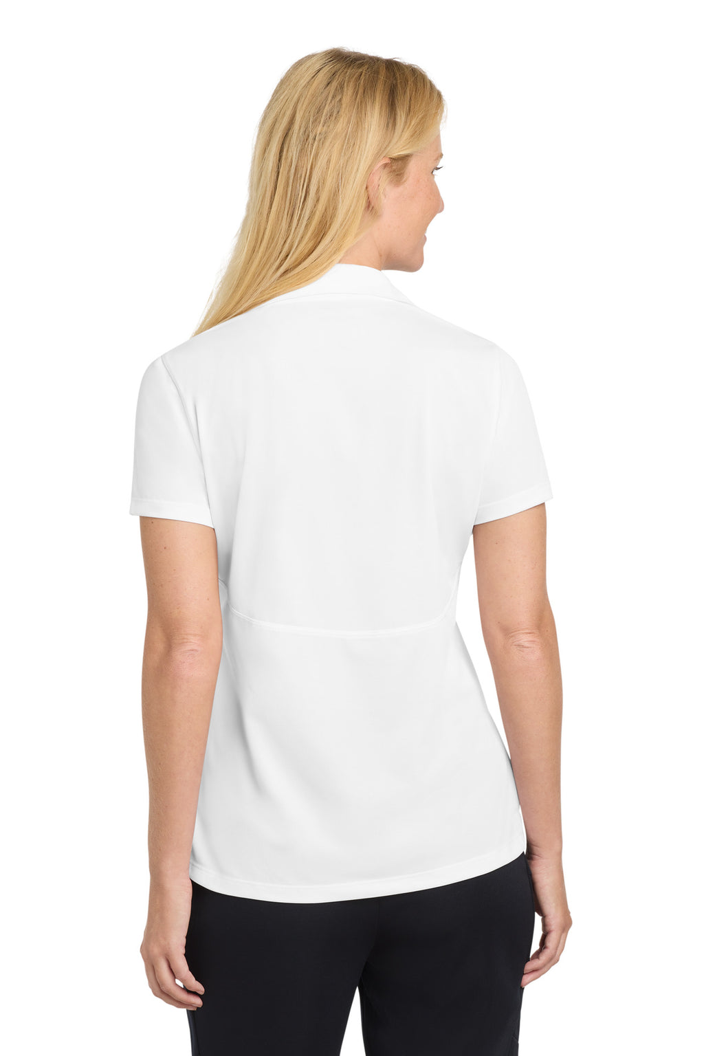 Sport-Tek Women's Micropique Sport-Wick Polo. LST650 - White - back