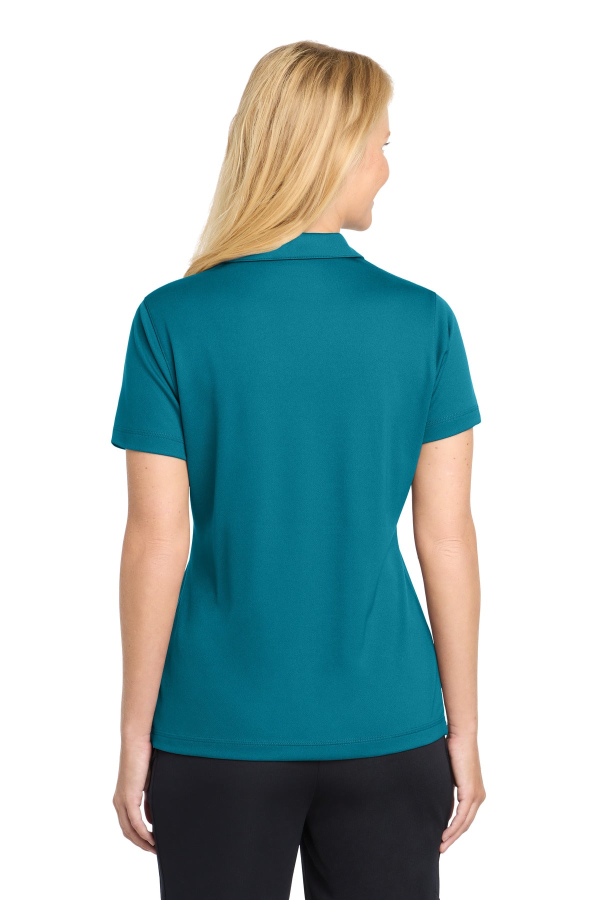 Sport-Tek Women's PosiCharge Micro-Mesh Polo. LST680 - Blue Wake - back