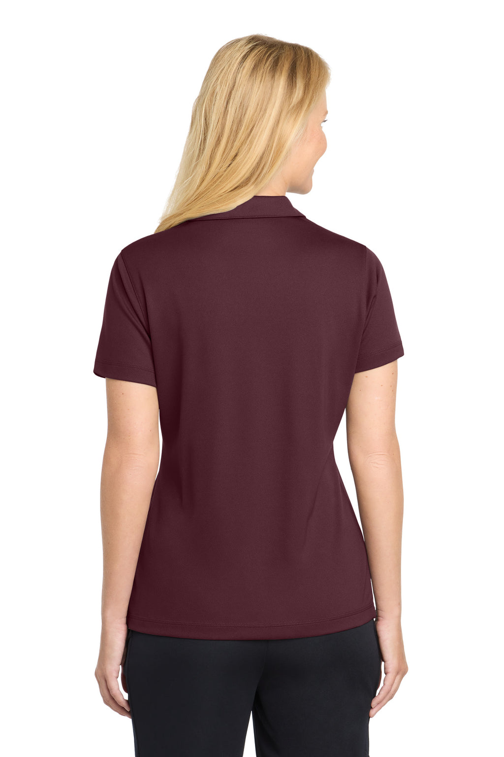 Sport-Tek Women's PosiCharge Micro-Mesh Polo. LST680 - Maroon - back