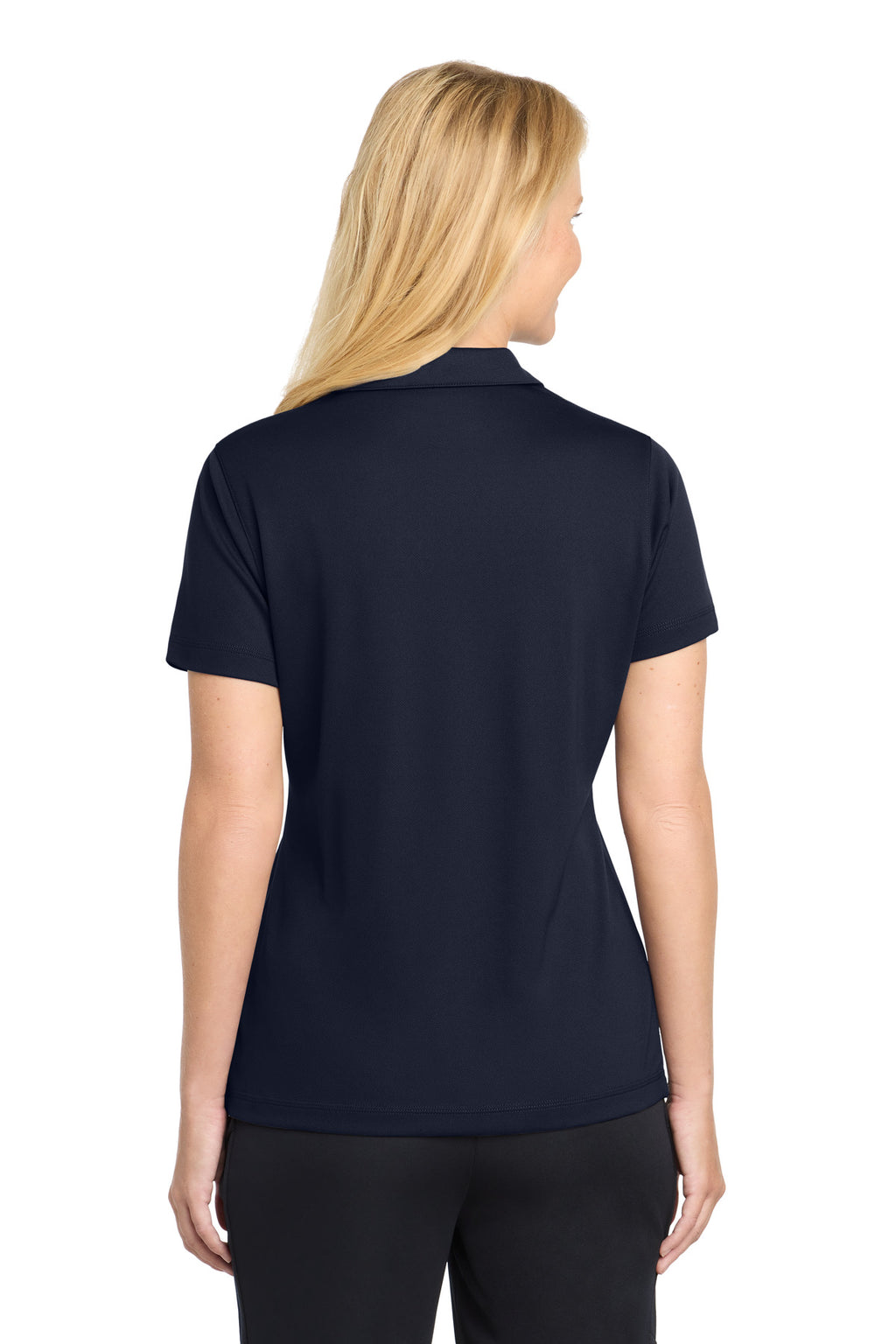 Sport-Tek Women's PosiCharge Micro-Mesh Polo. LST680 - True Navy - back