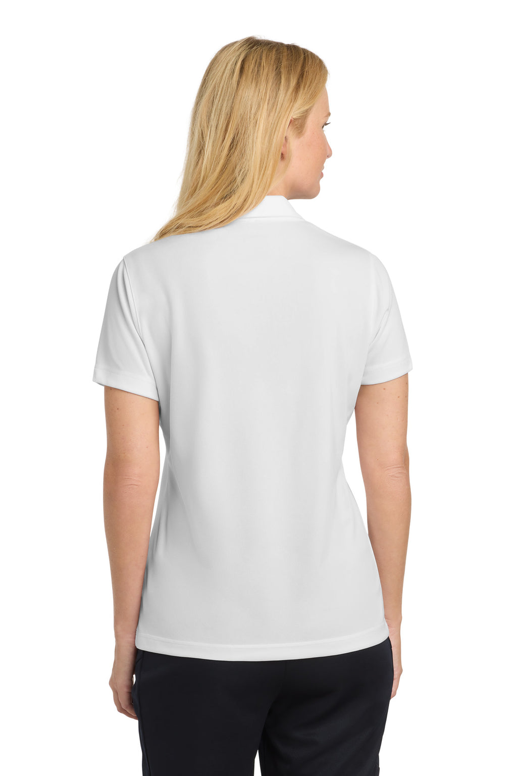 Sport-Tek Women's PosiCharge Micro-Mesh Polo. LST680 - White - back