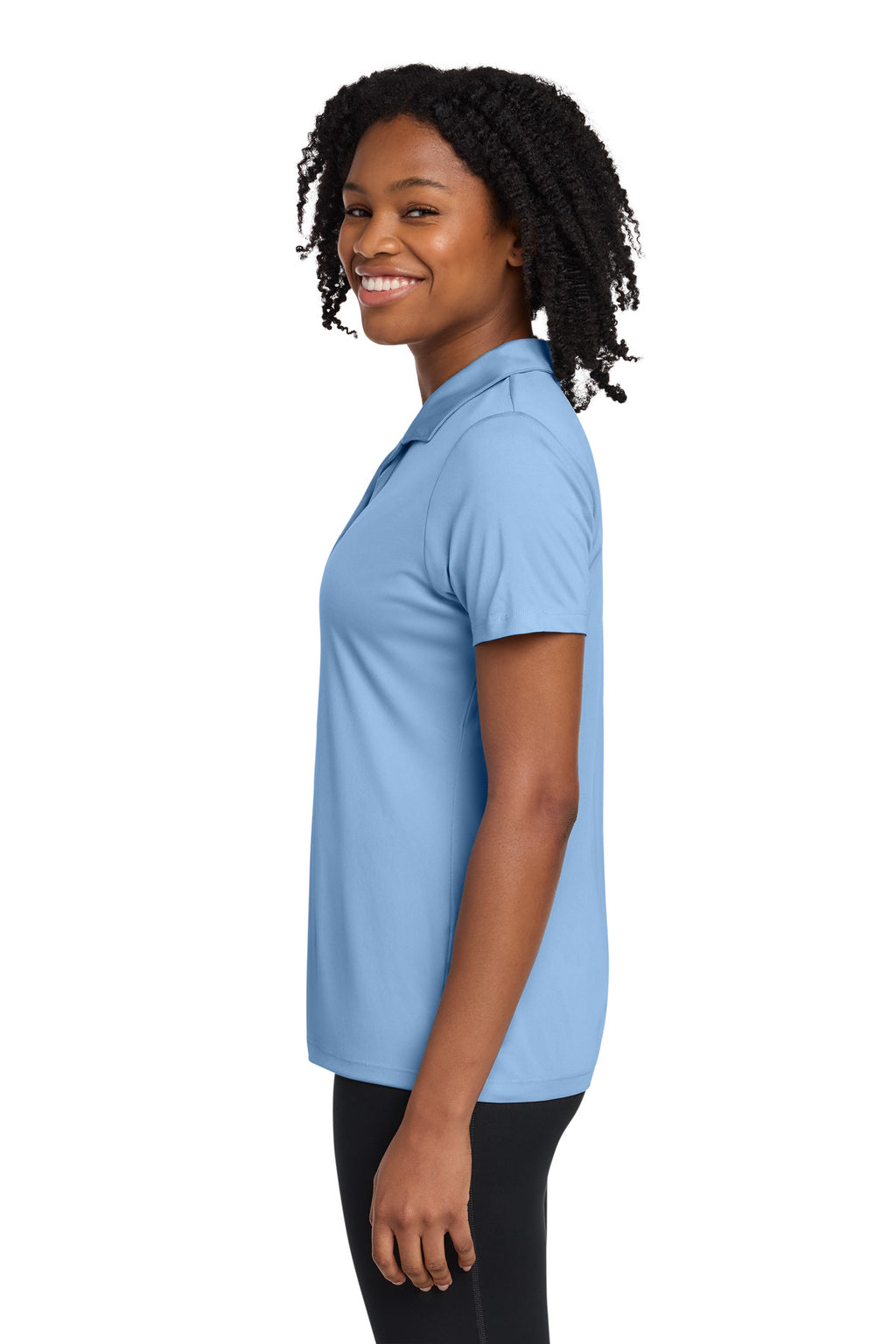 Sport-Tek Women's PosiCharge Re-Compete Polo LST725 - Carolina Blue - side
