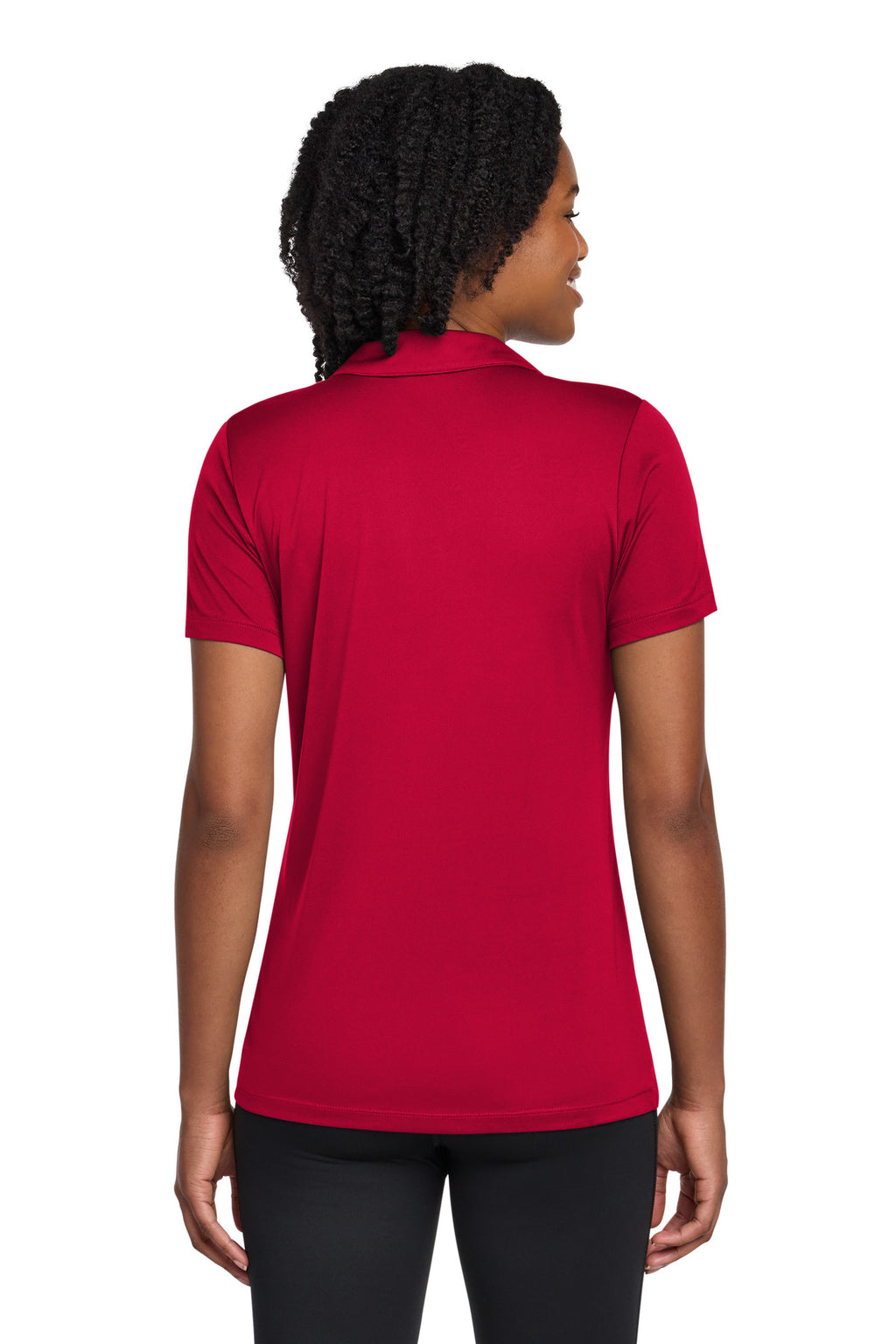 Sport-Tek Women's PosiCharge Re-Compete Polo LST725 - Deep Red - back