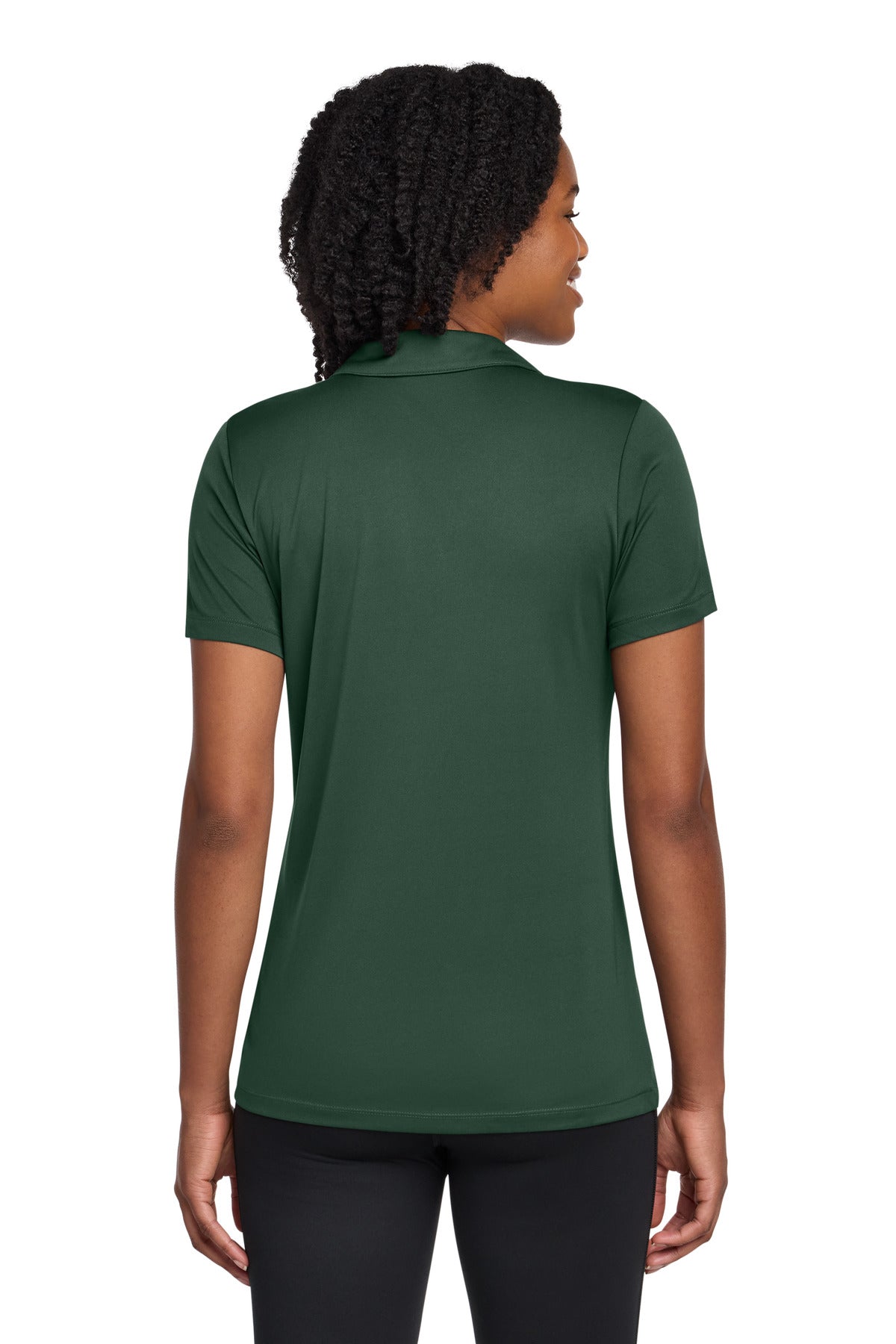 Sport-Tek Women's PosiCharge Re-Compete Polo LST725 - Forest Green - back