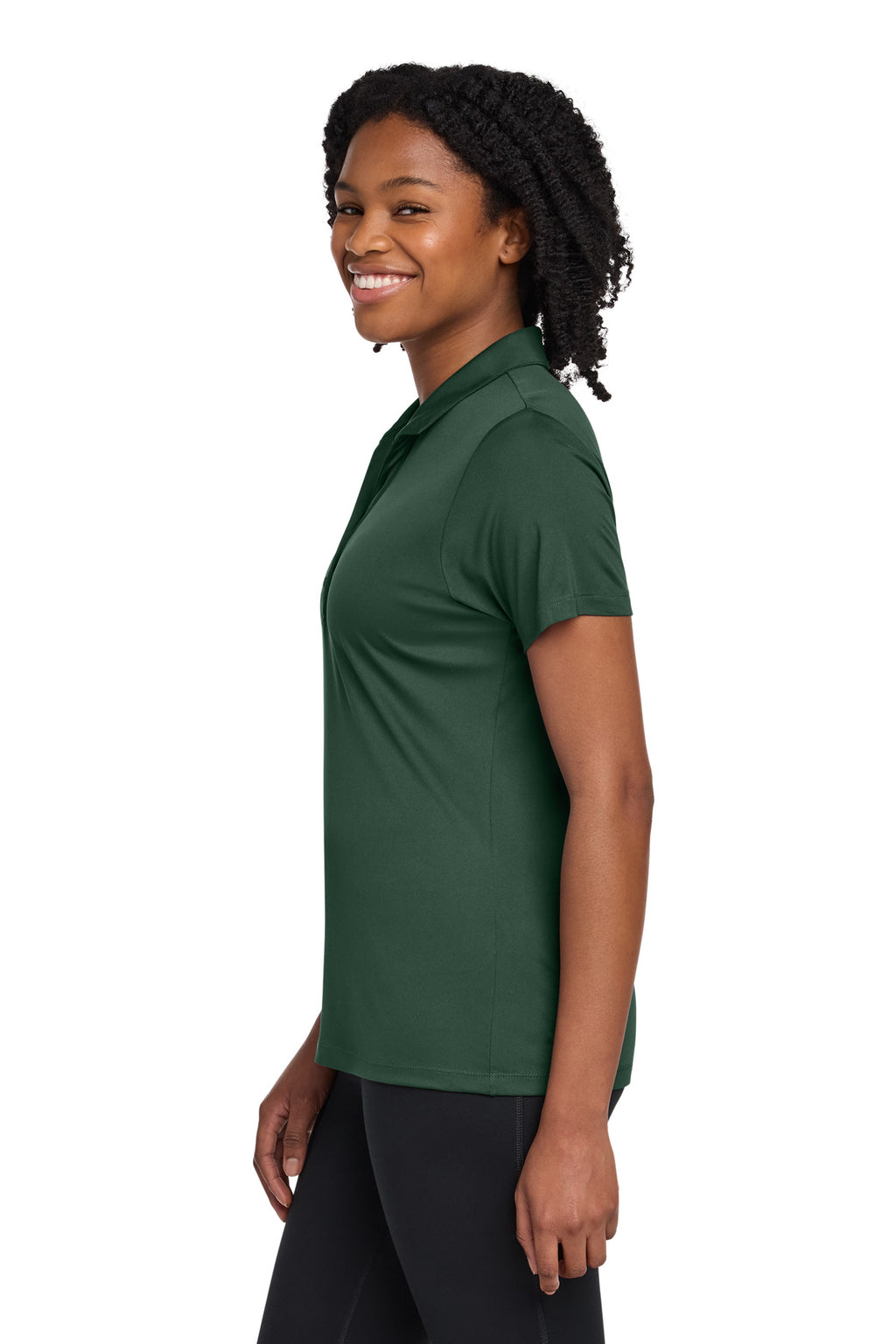 Sport-Tek Women's PosiCharge Re-Compete Polo LST725 - Forest Green - side
