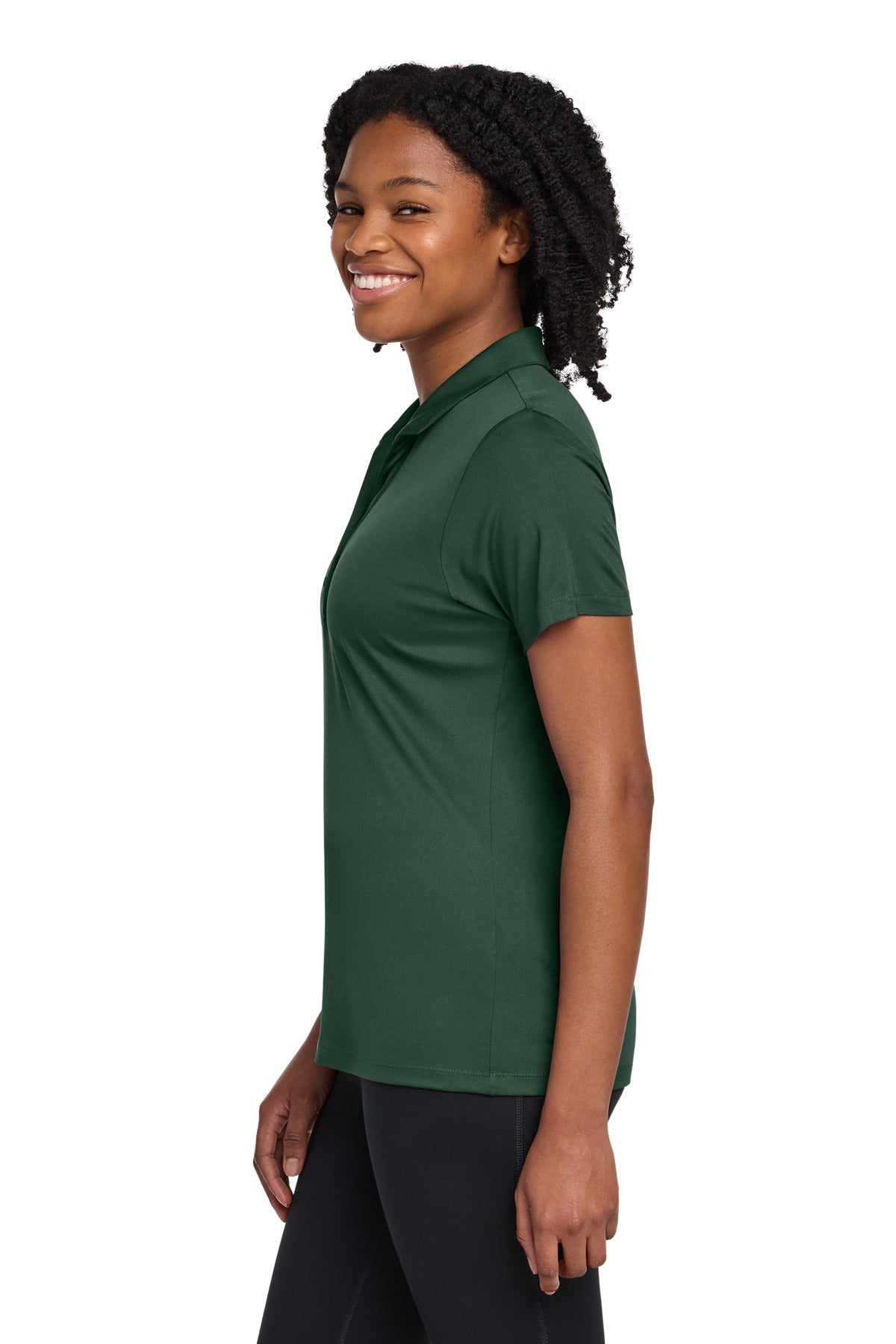 Sport-Tek Women's PosiCharge Re-Compete Polo LST725 - Forest Green - side
