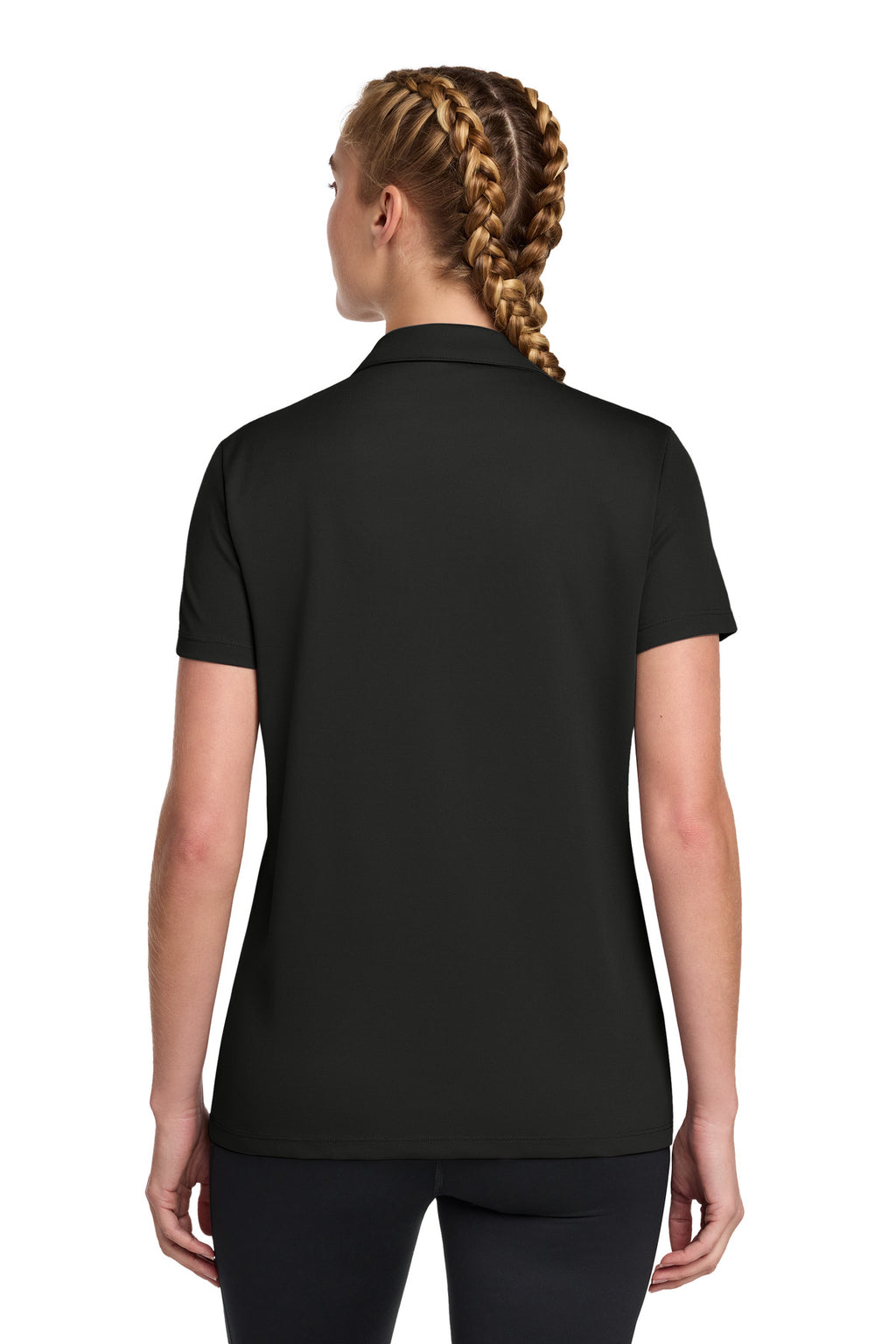 Sport-Tek Women's UV Micropique Polo LST740 - Black - back