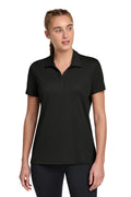 Sport-Tek Women's UV Micropique Polo LST740 - Black - front