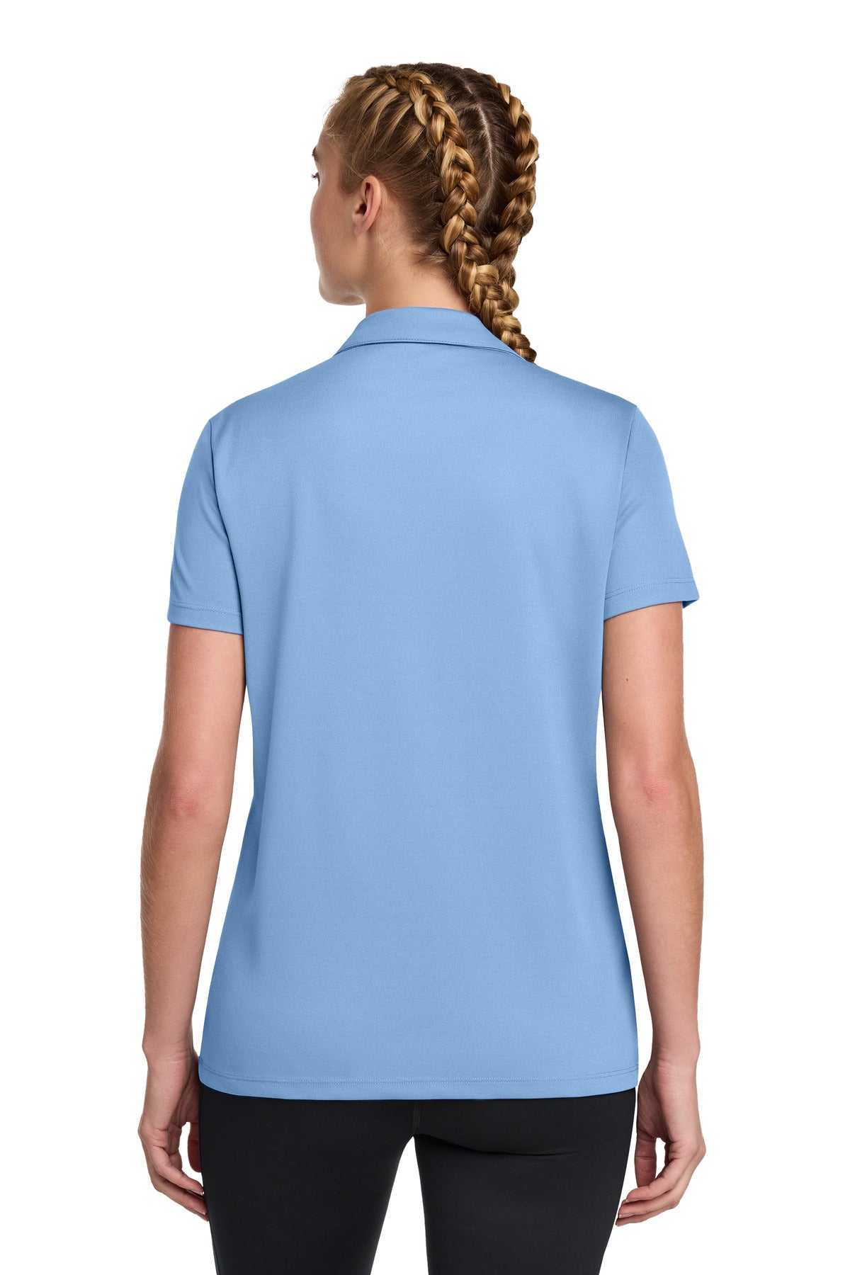 Sport-Tek Women's UV Micropique Polo LST740 - Carolina Blue - back