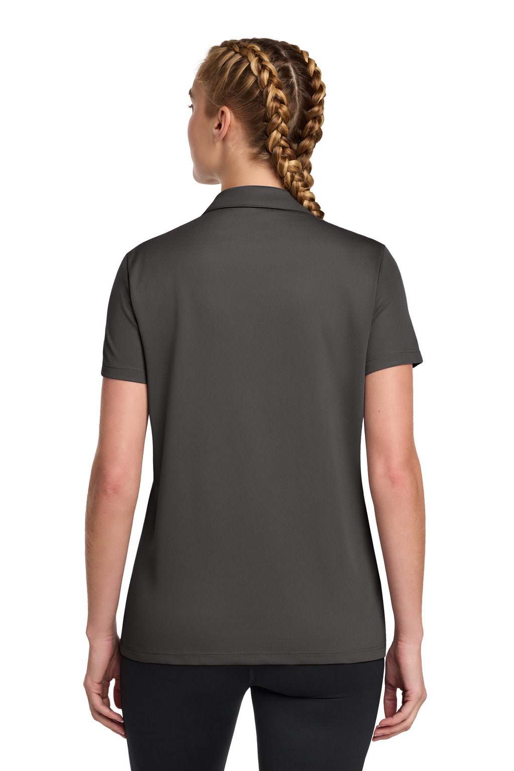 Sport-Tek Women's UV Micropique Polo LST740 - Graphite - back