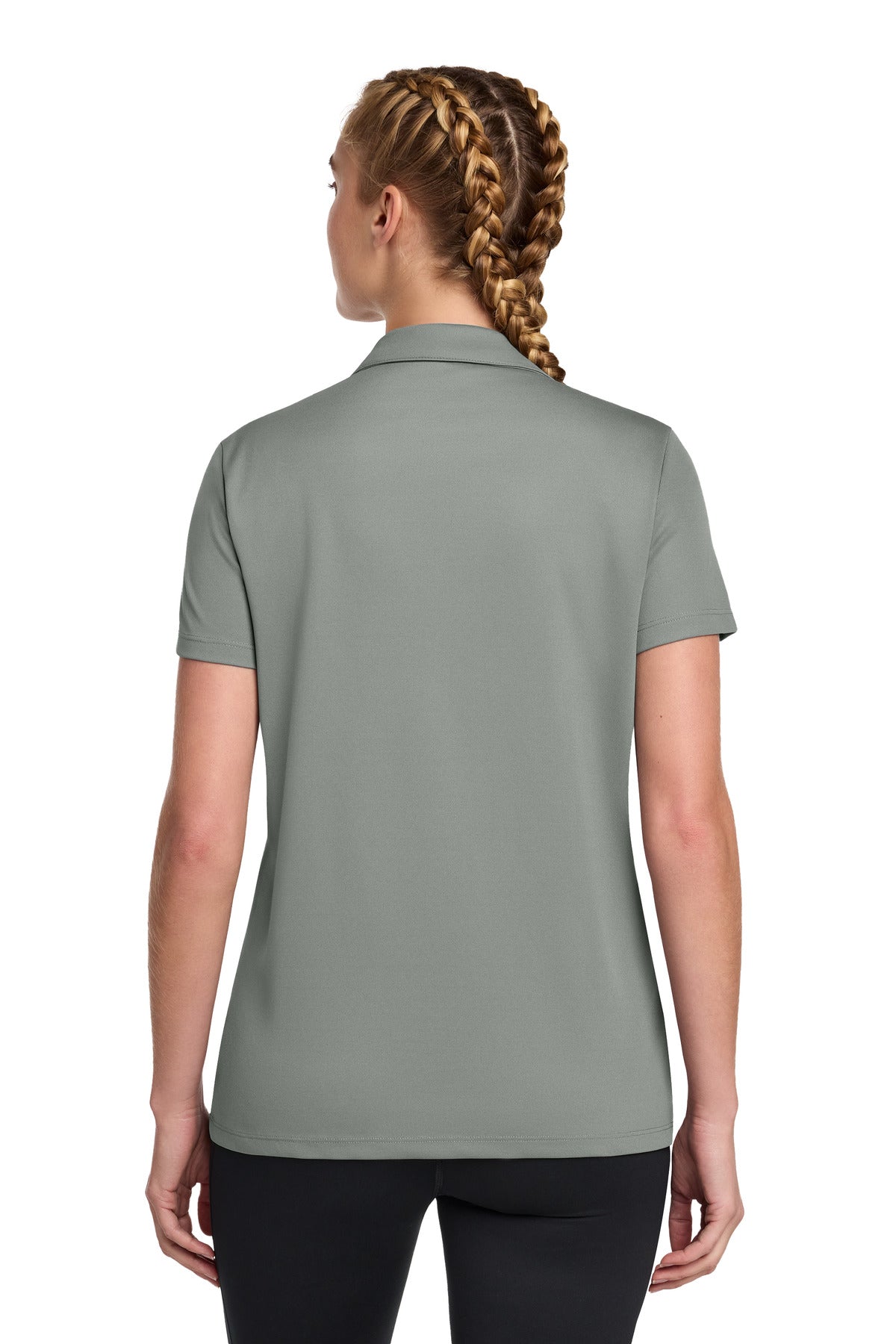 Sport-Tek Women's UV Micropique Polo LST740 - Grey Concrete - back