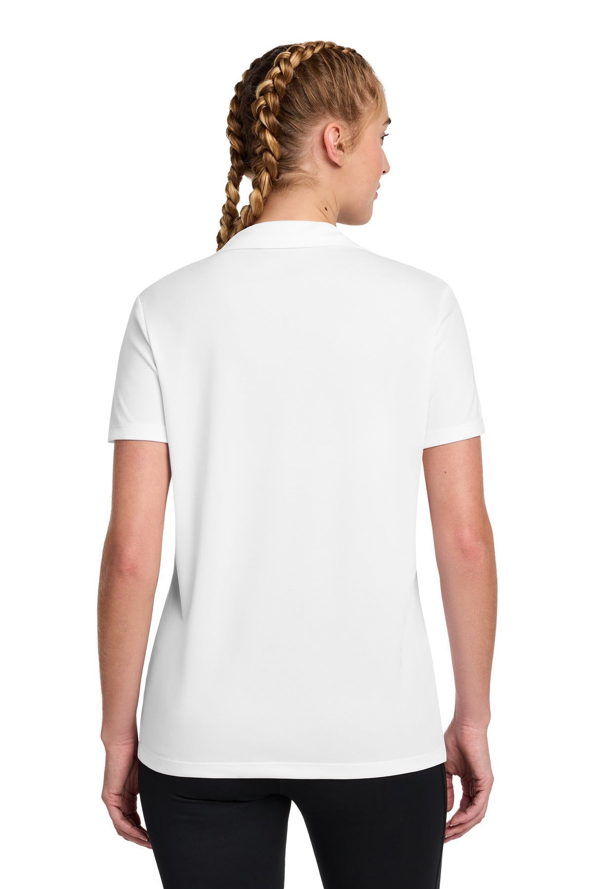 Sport-Tek Women's UV Micropique Polo LST740 - White - back