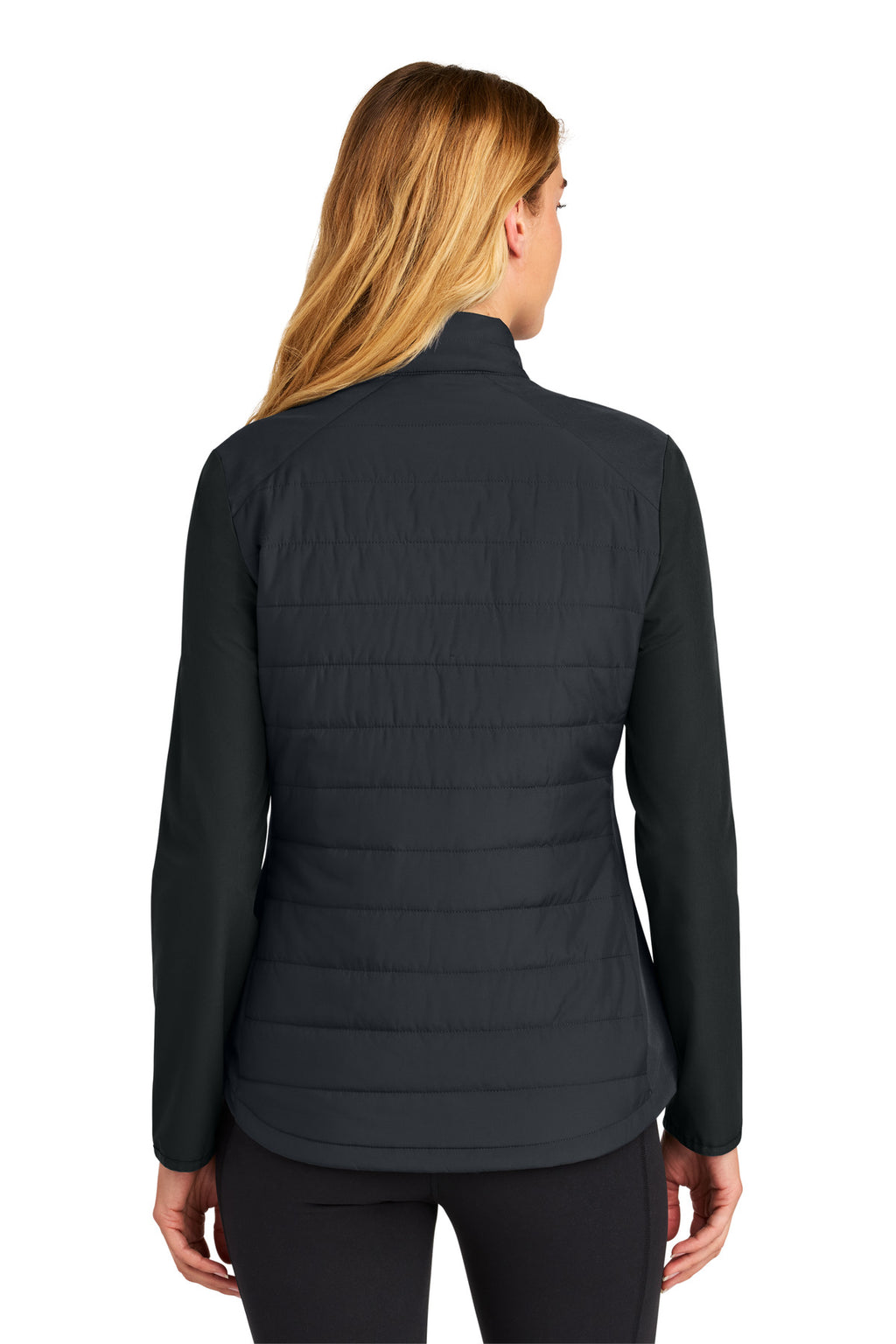 Sport-Tek Women's Teknical Hybrid Jacket LST940 - Black - back