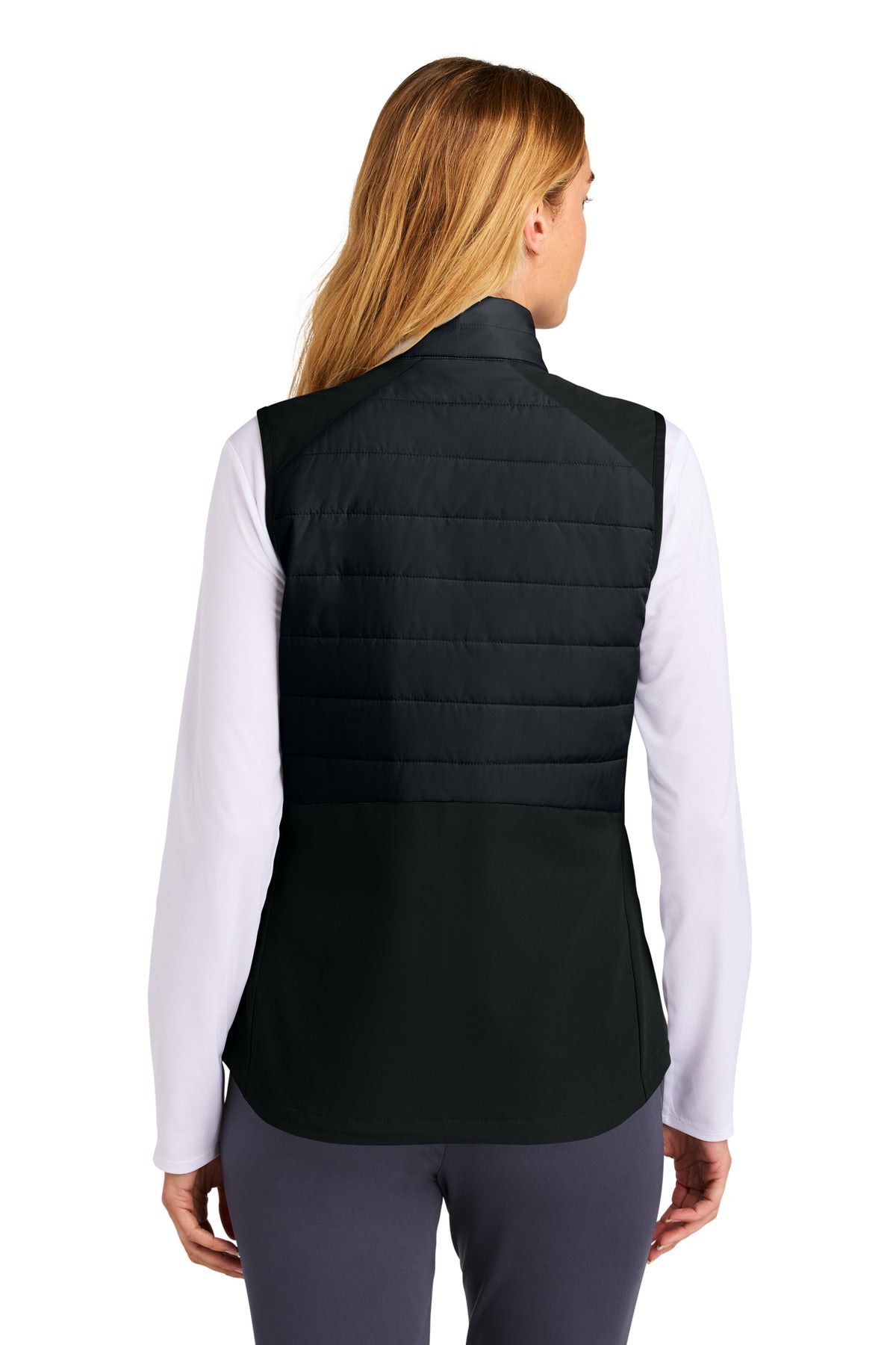 Sport-Tek Women's Teknical Hybrid Vest LST941 - Black - back