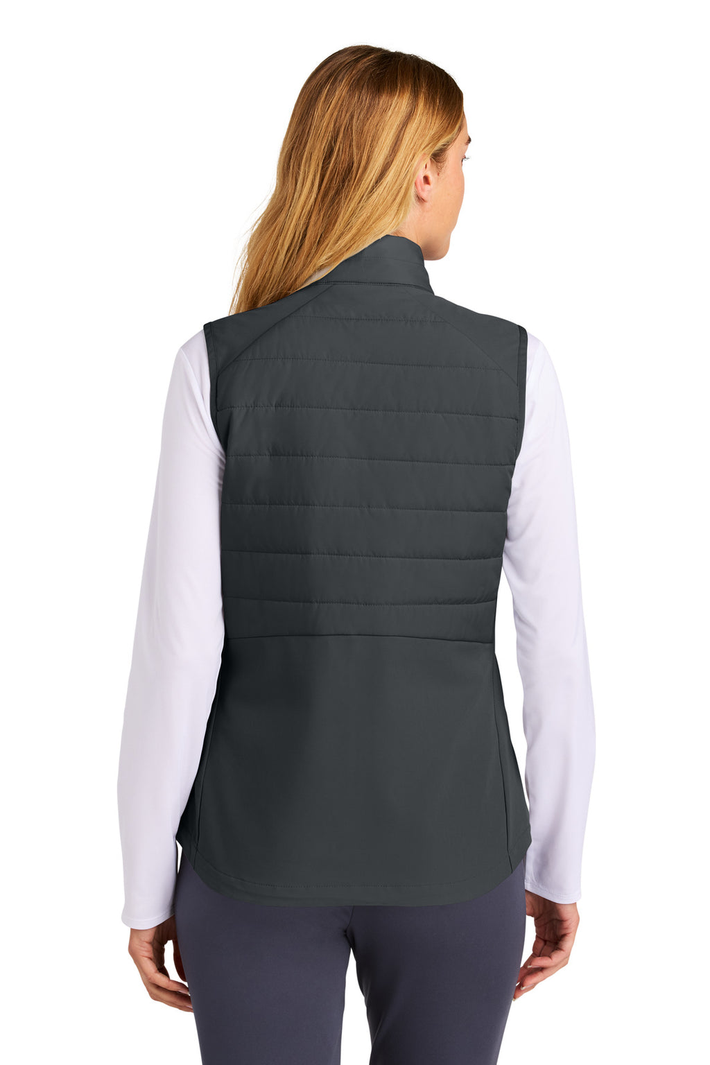 Sport-Tek Women's Teknical Hybrid Vest LST941 - Iron Grey - back