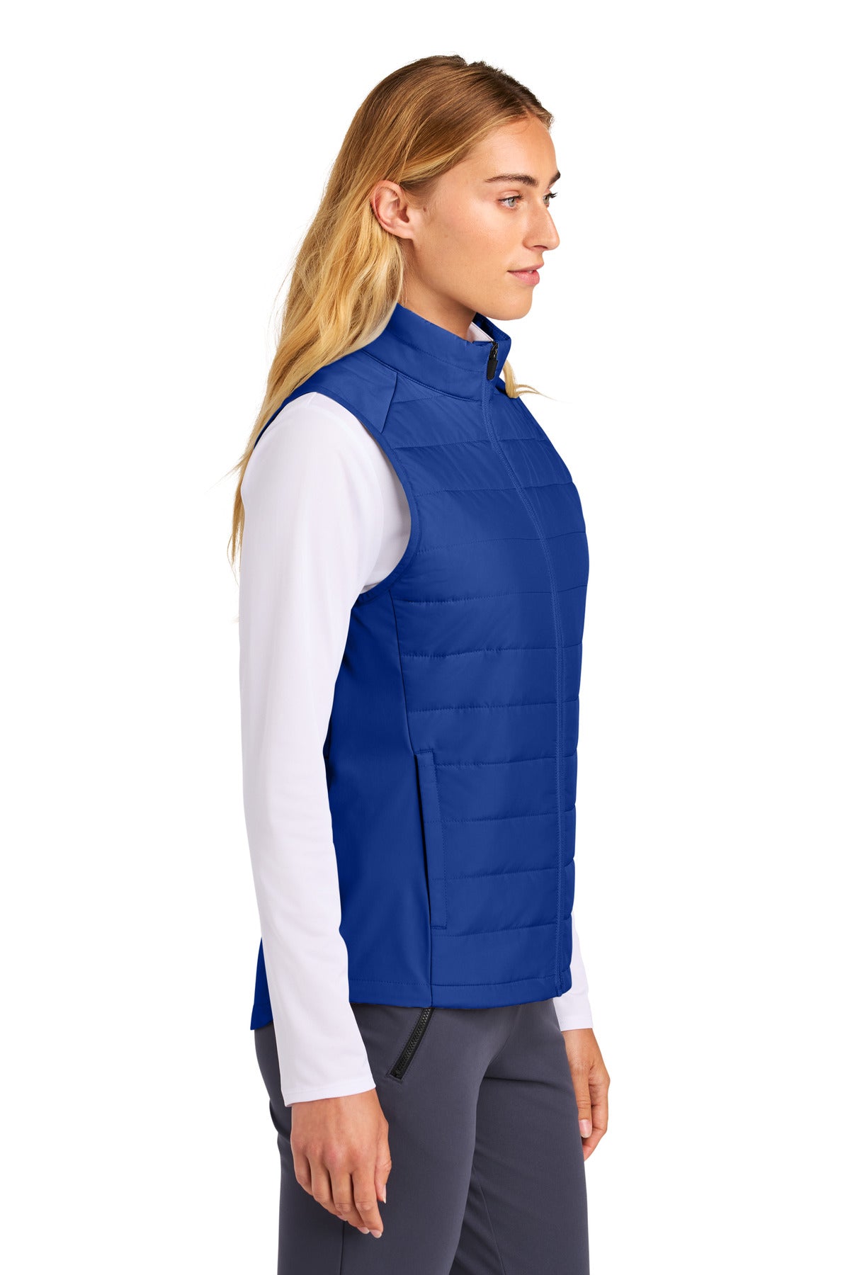 Sport-Tek Women's Teknical Hybrid Vest LST941 - True Royal - side