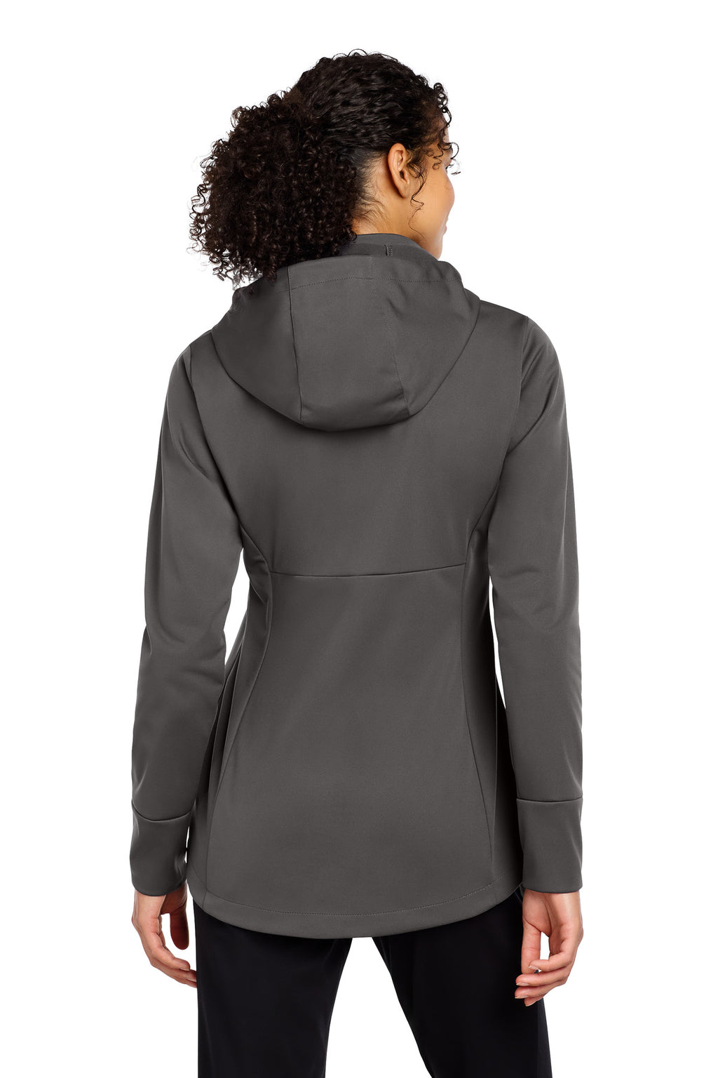 Sport-Tek Women's Hooded Soft Shell Jacket LST980 - Graphite - back