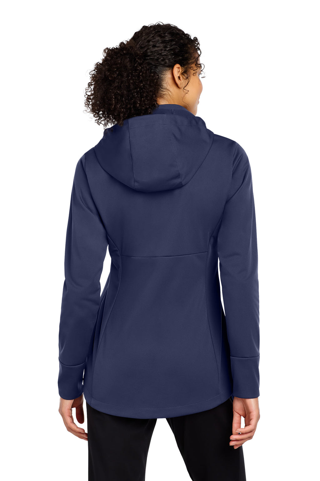 Sport-Tek Women's Hooded Soft Shell Jacket LST980 - True Navy - back