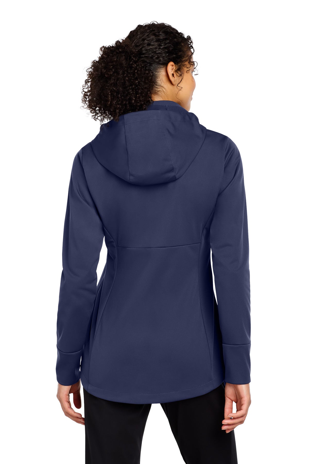 Sport-Tek Women's Hooded Soft Shell Jacket LST980 - True Navy - back