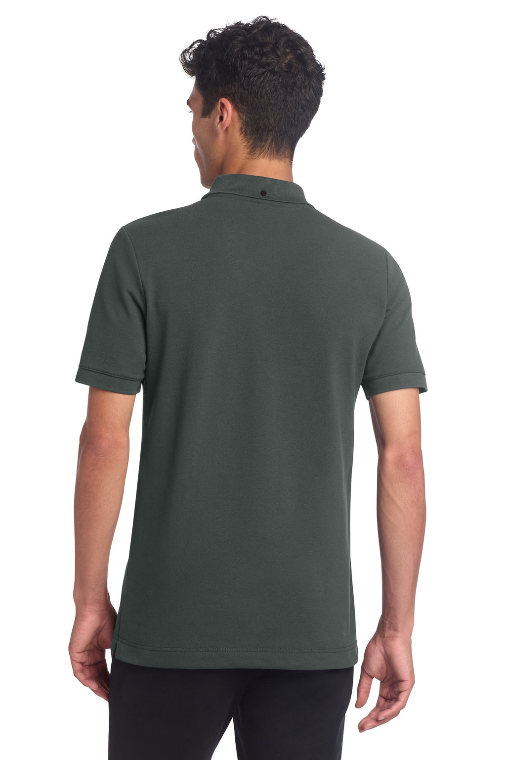 Mercer+Mettle Stretch Heavyweight Pique Polo MM1000 - Anchor Grey - back