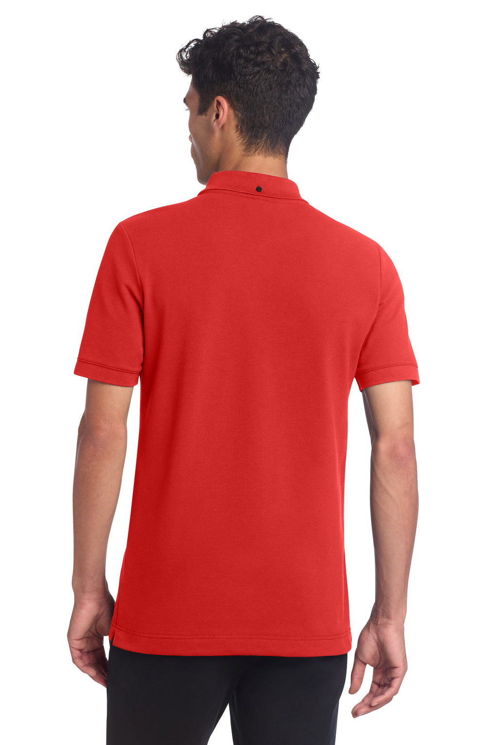 Mercer+Mettle Stretch Heavyweight Pique Polo MM1000 - Apple Red - back