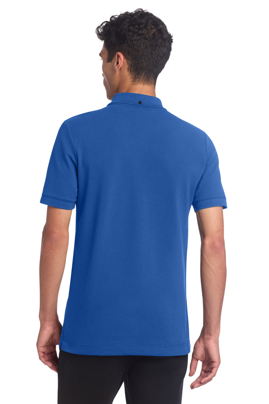 Mercer+Mettle Stretch Heavyweight Pique Polo MM1000 - Blue Note - back