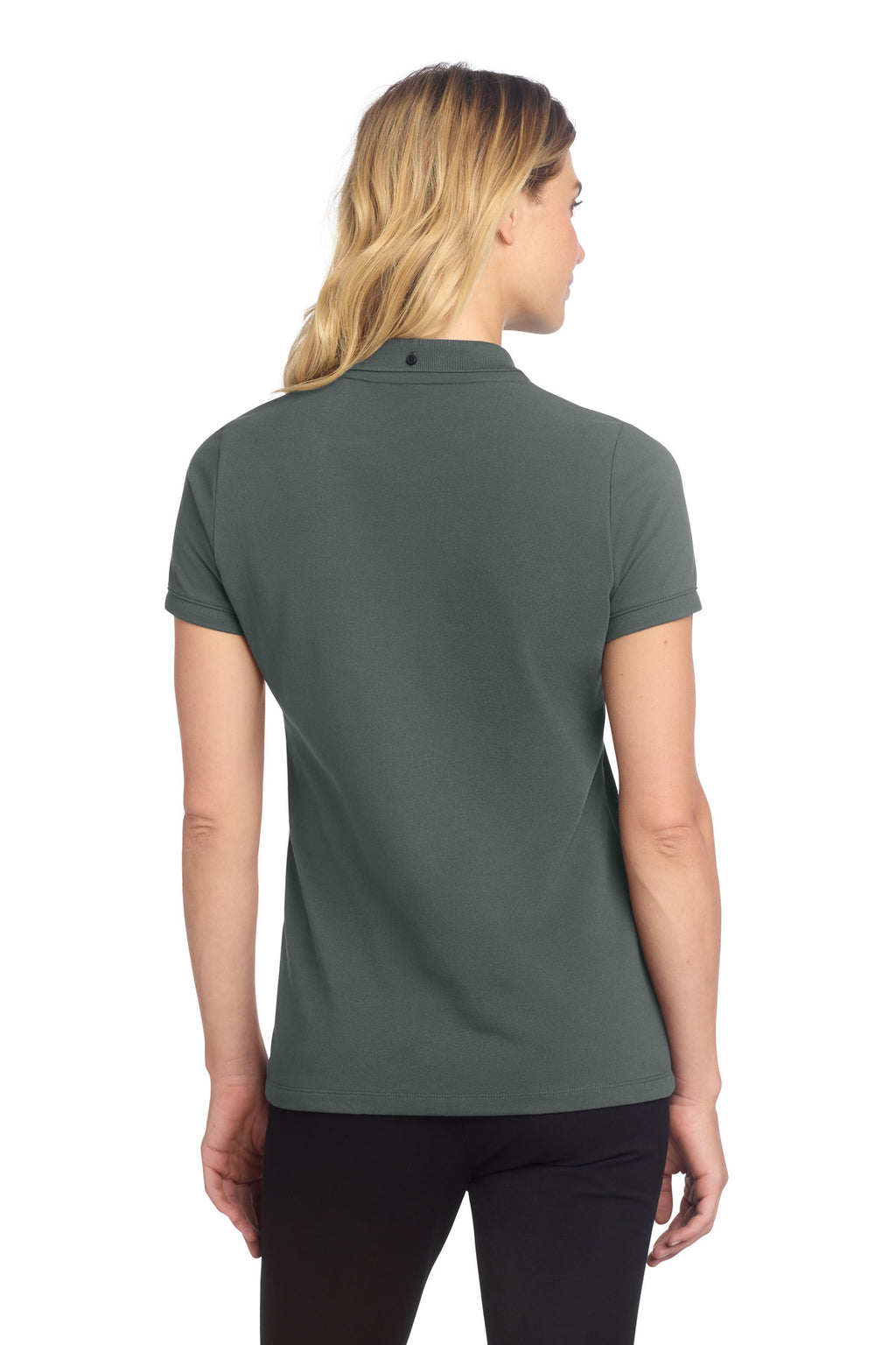 Mercer+Mettle Women's Stretch Heavyweight Pique Polo MM1001 - Anchor Grey - back