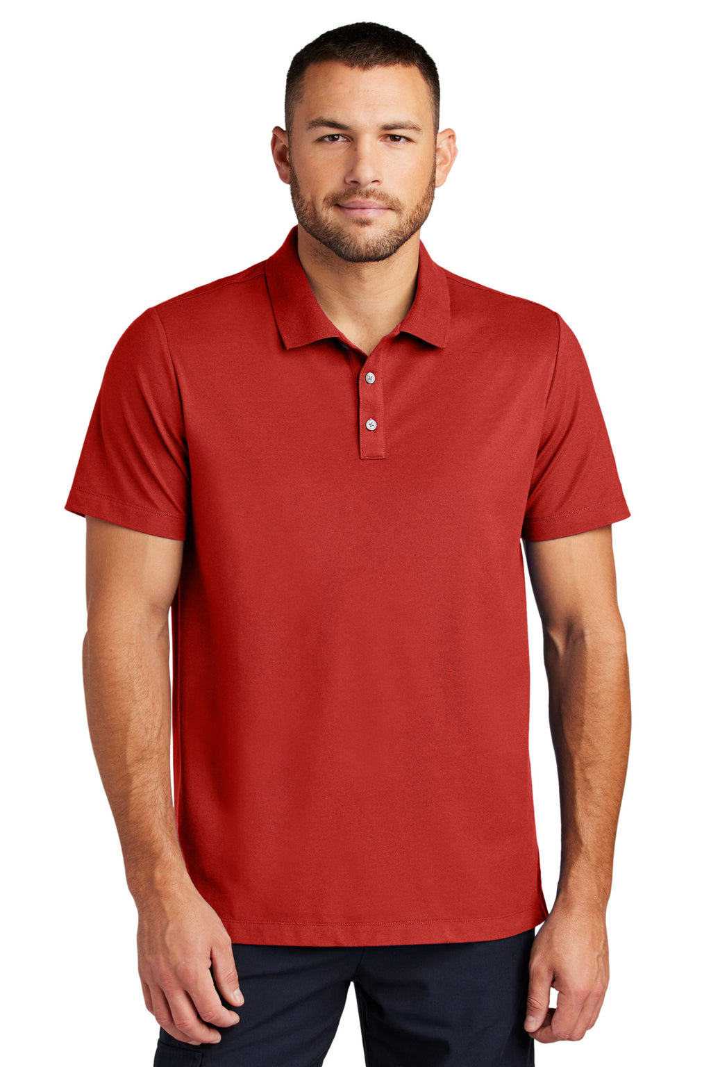 Mercer+Mettle Stretch Pique Polo MM1004 - Apple Red - front