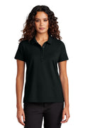 Mercer+Mettle Women's Stretch Pique Polo MM1005 - Deep Black - front