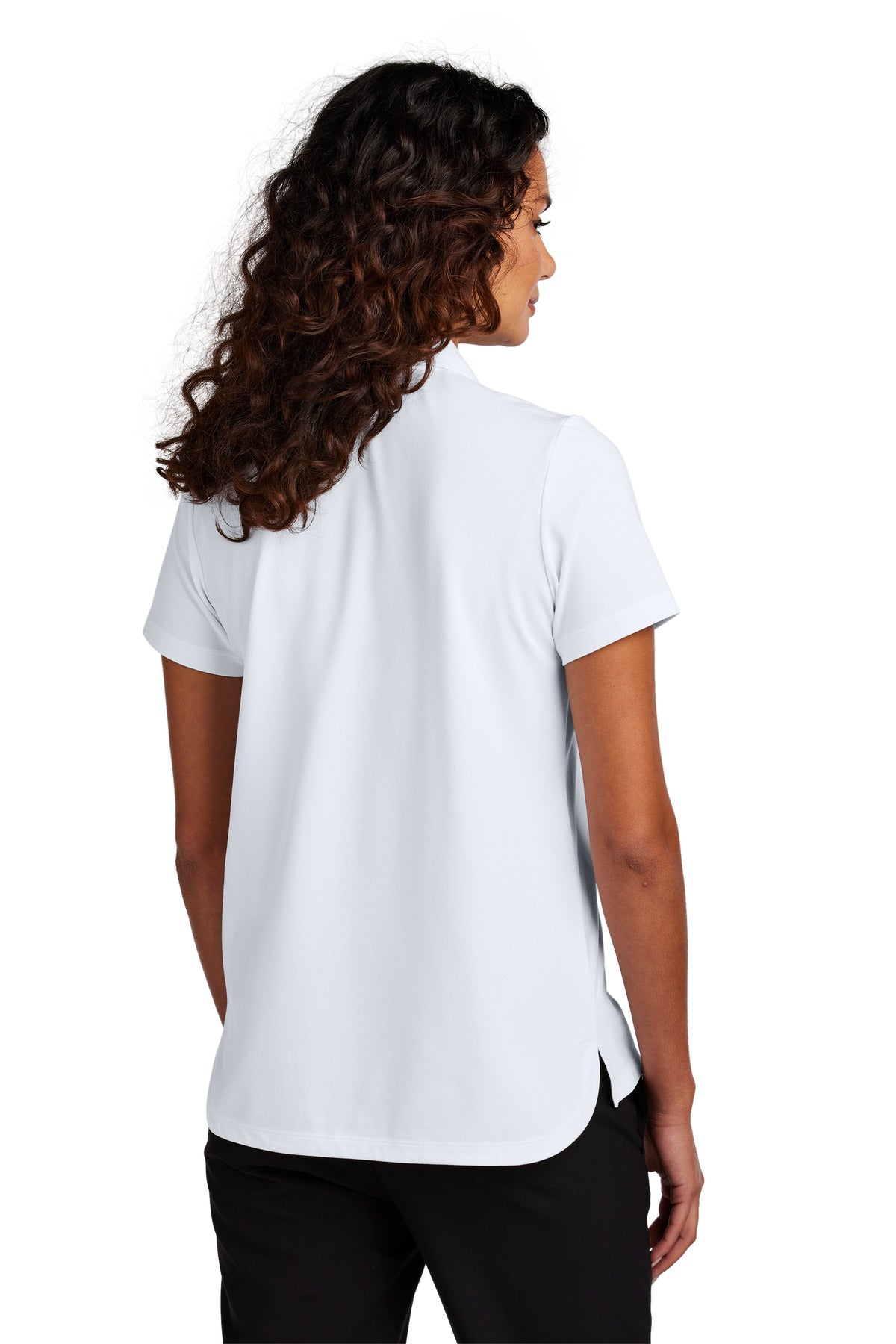 Mercer+Mettle Women's Stretch Pique Polo MM1005 - White - back