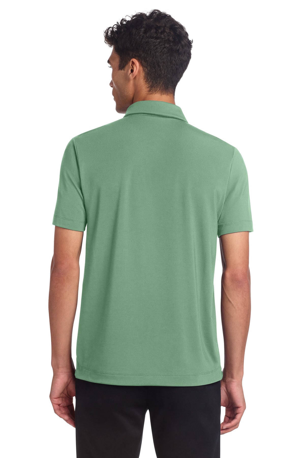 Mercer+Mettle Stretch Jersey Polo MM1014 - Sage - back