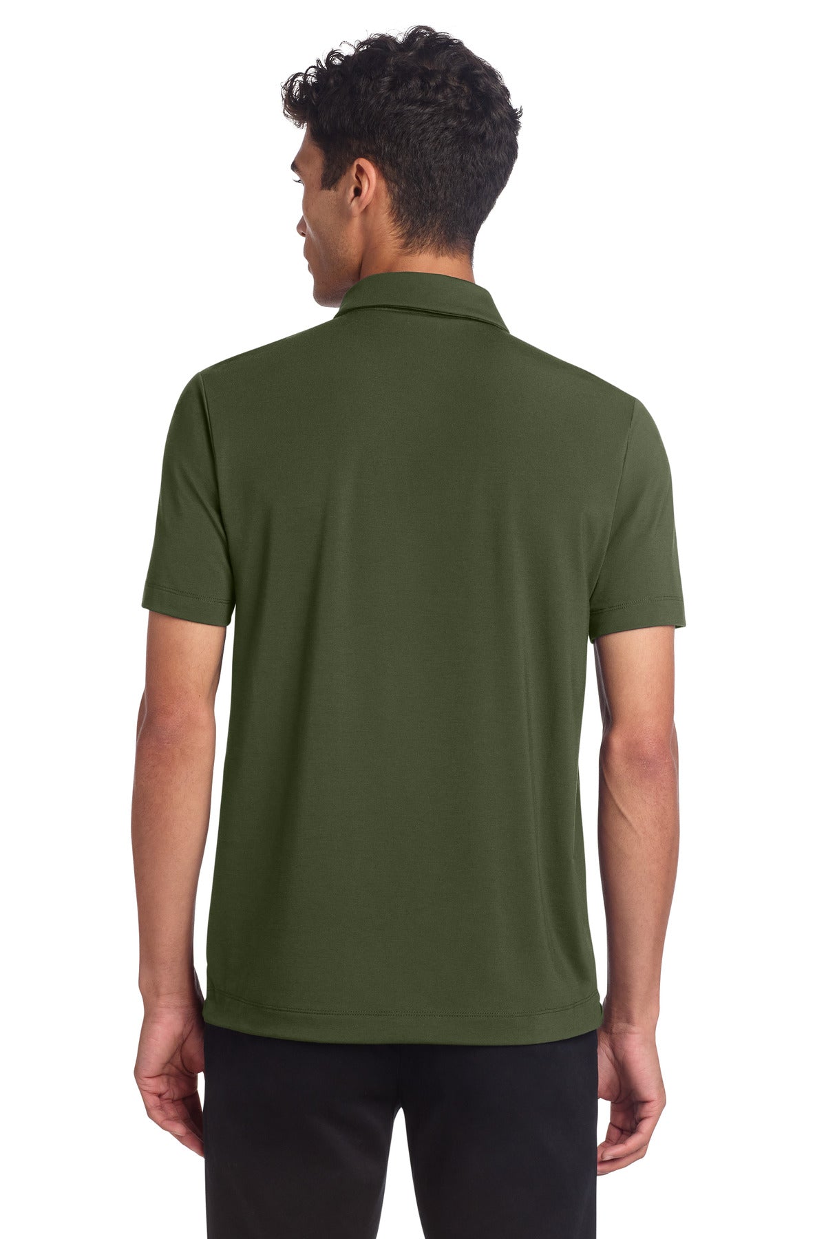 Mercer+Mettle Stretch Jersey Polo MM1014 - Townsend Green - back